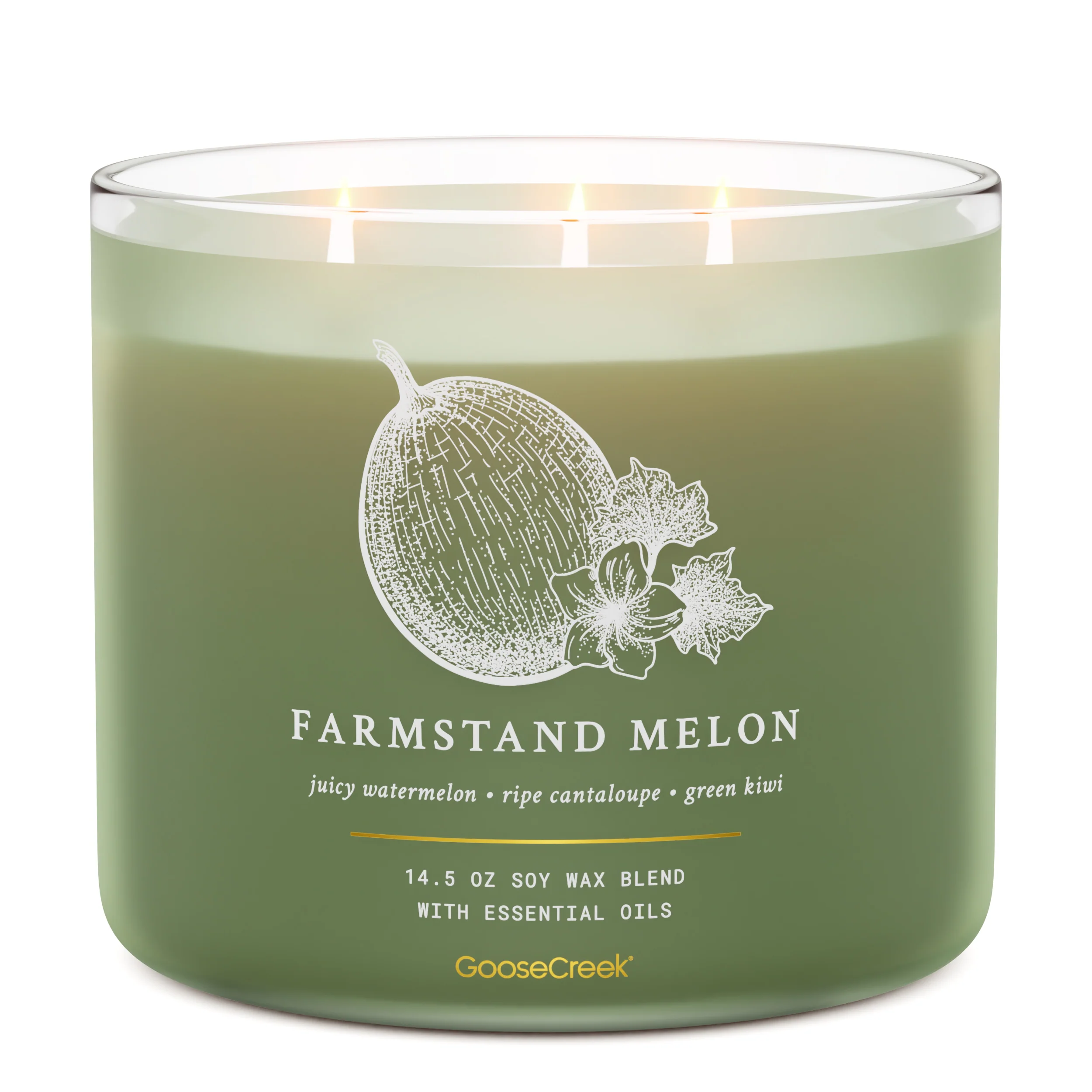 Farmstand Melon 3-Wick Candle