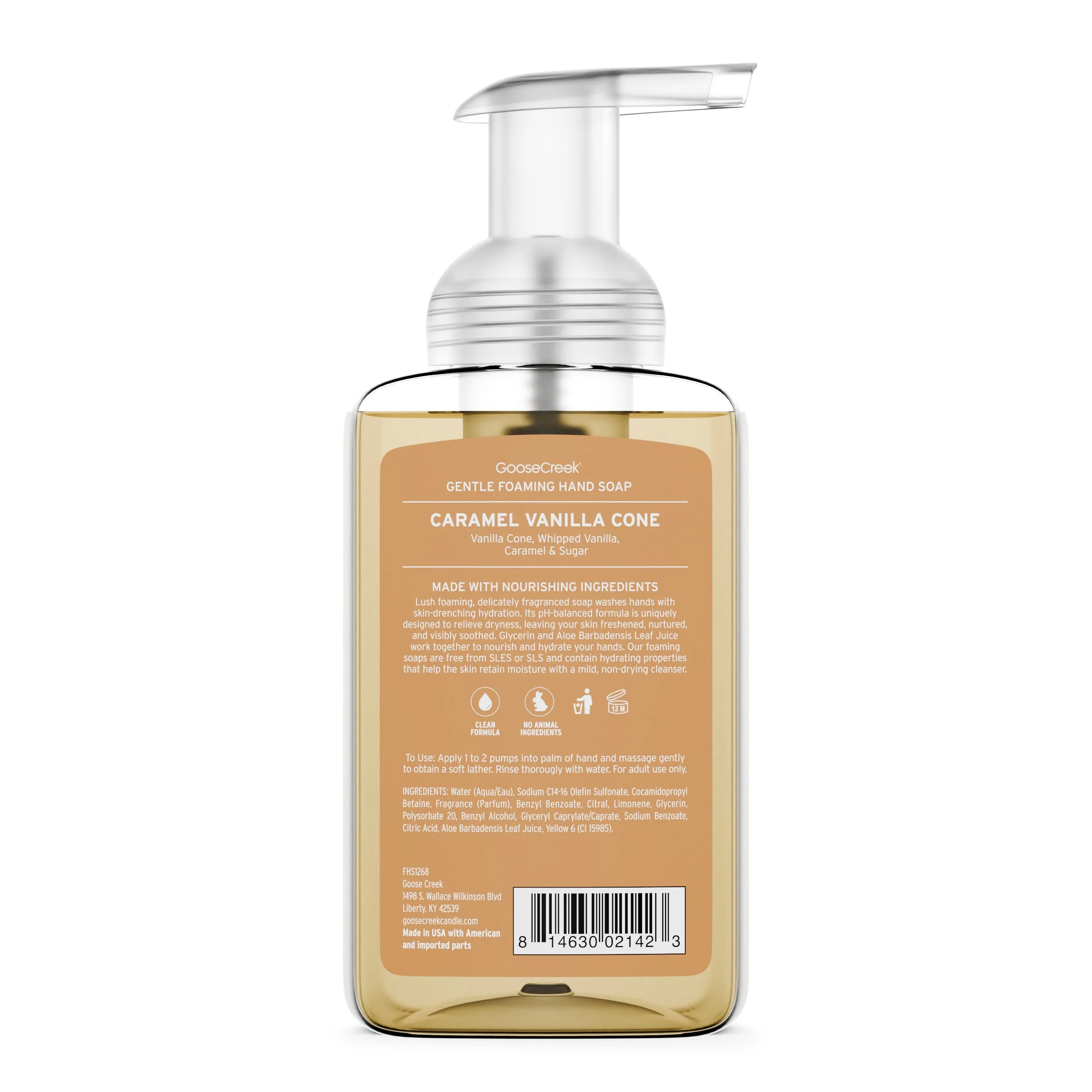 Caramel Vanilla Cone Lush Foaming Hand Soap