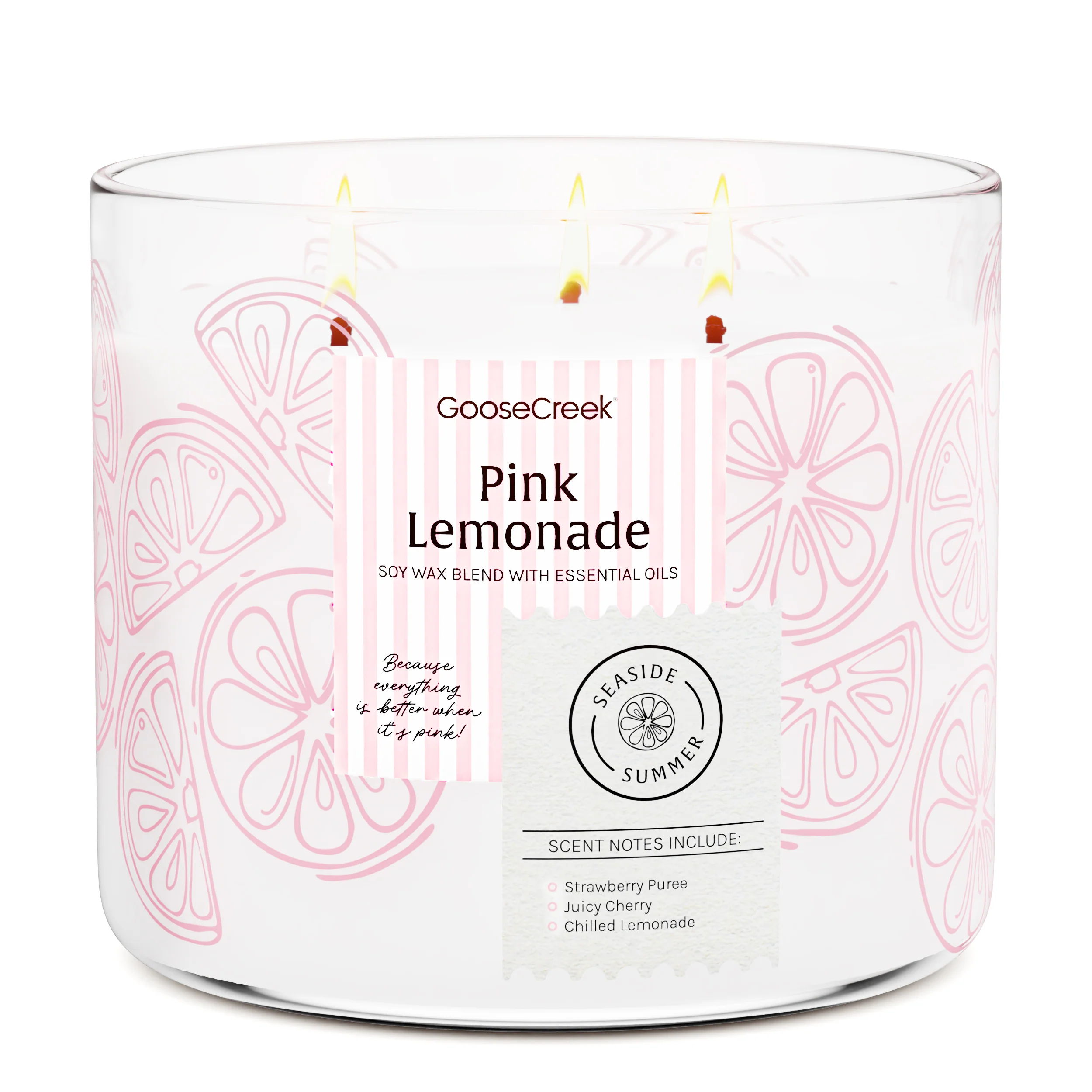 Pink Lemonade 3-Wick Candle