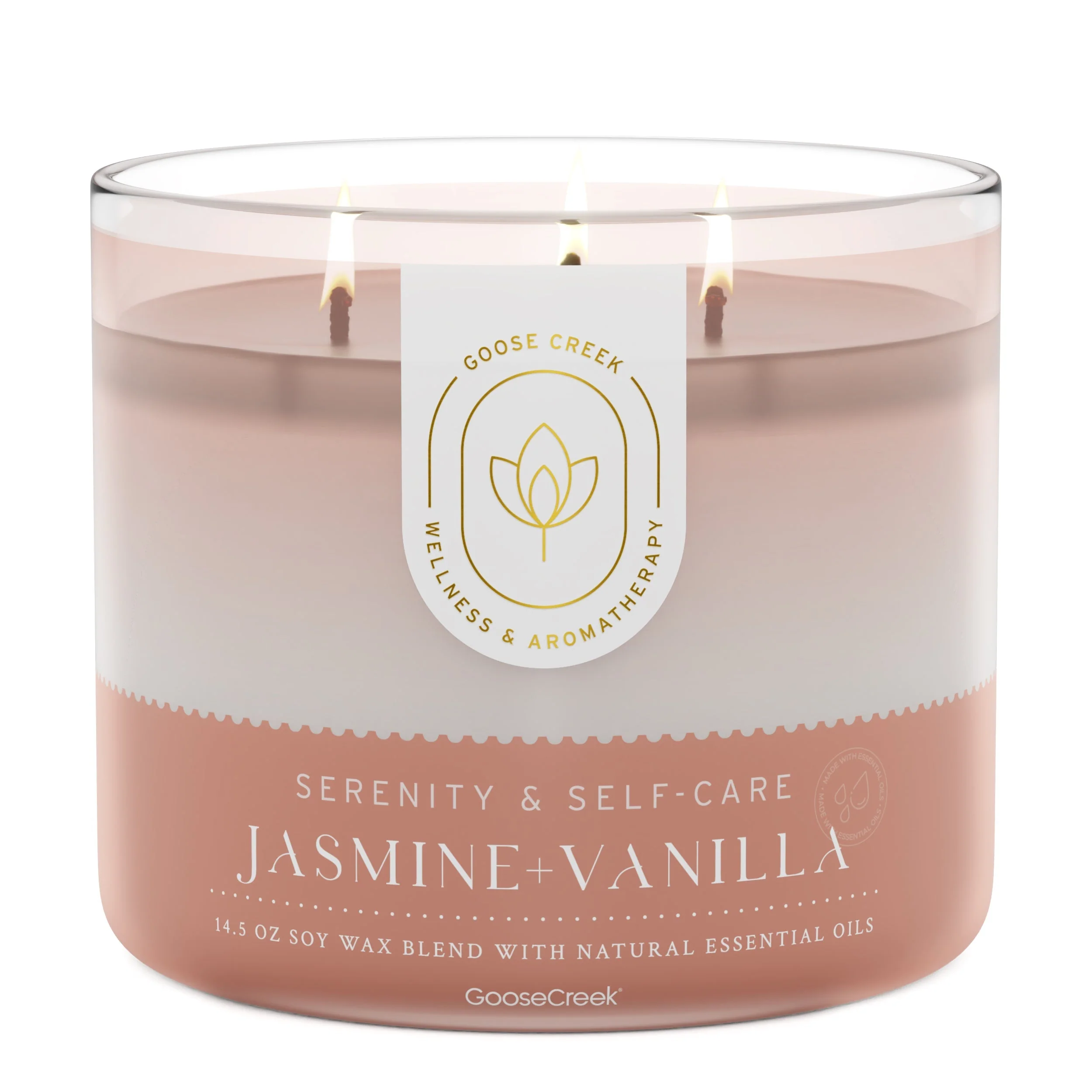 Jasmine & Vanilla Aromatherapy 3-Wick Candle