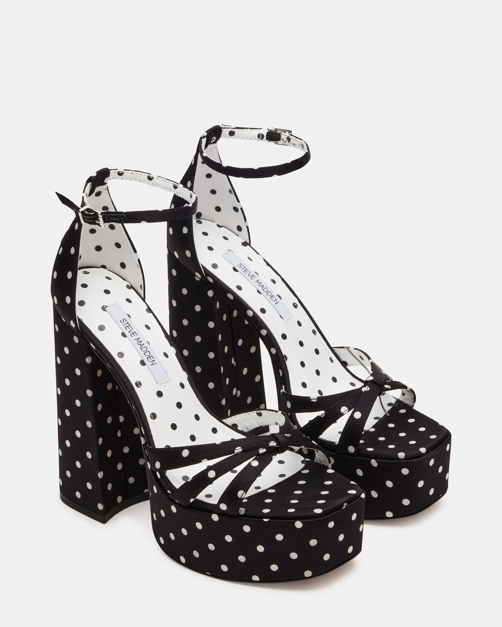 RETRO WHITE/BLACK POLKA DOT