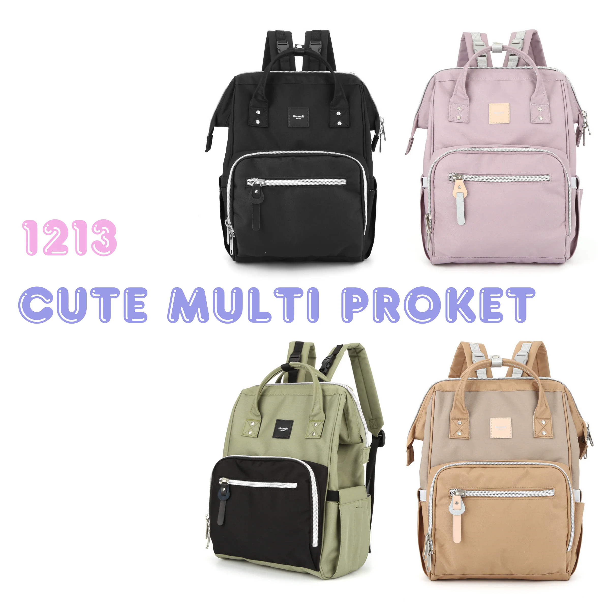 MULTI PORKET WATERPROOF BACKPACK 1213 - ALL COLOR
