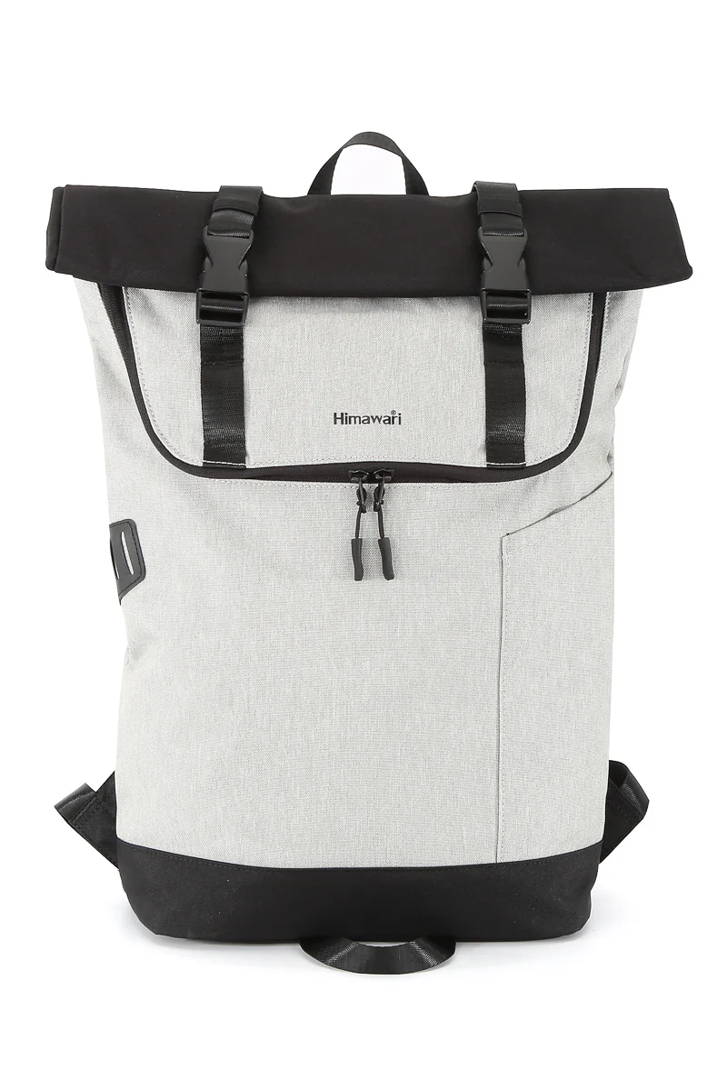 COURIER-INSPIRED URBAN BACKPACK 1682 - LIGHT GREY