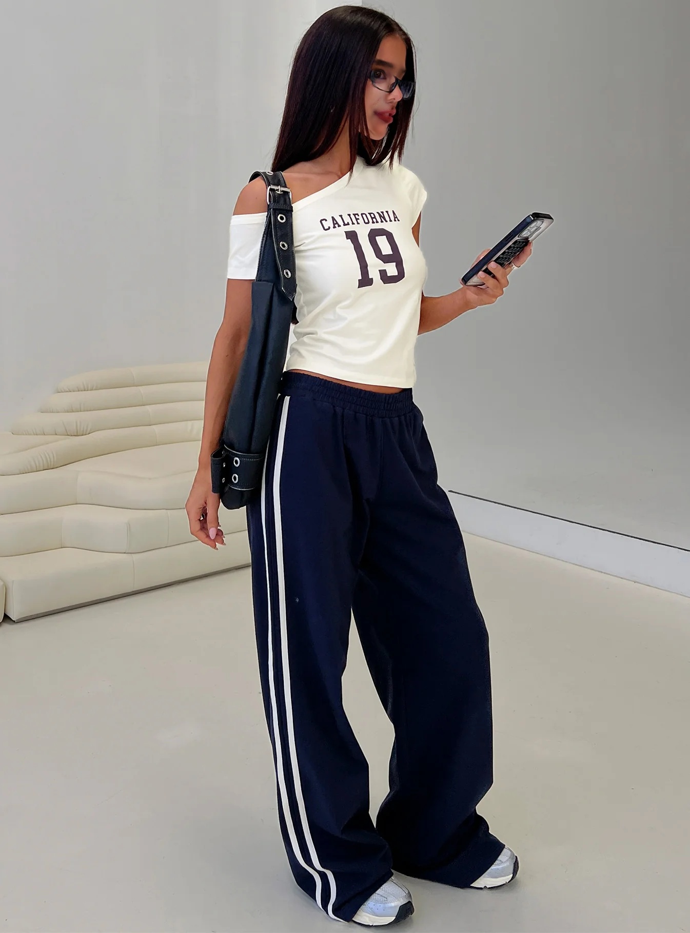 Cali Babe Cold Shoulder Top Ivory