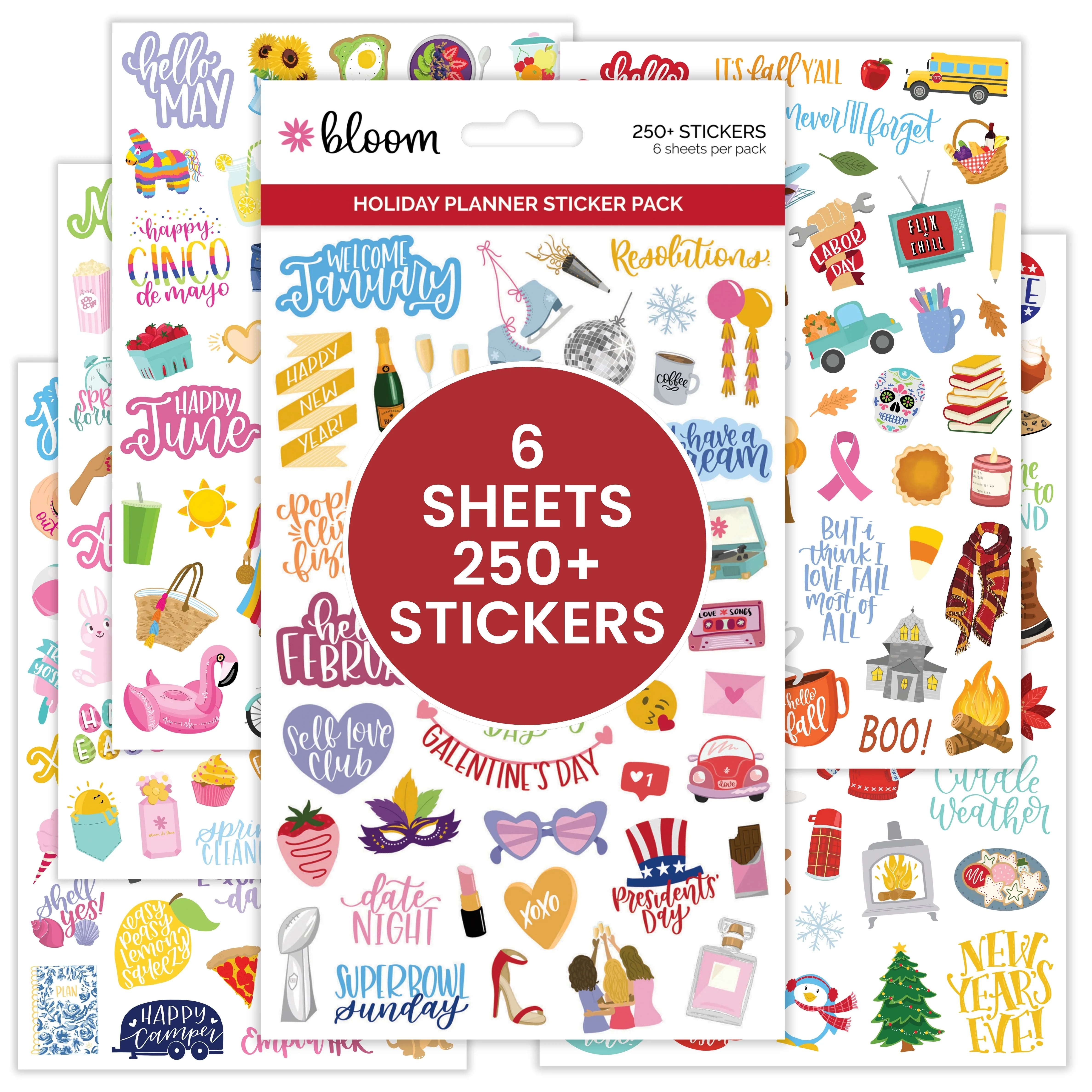 Planner Stickers, Holiday Pack