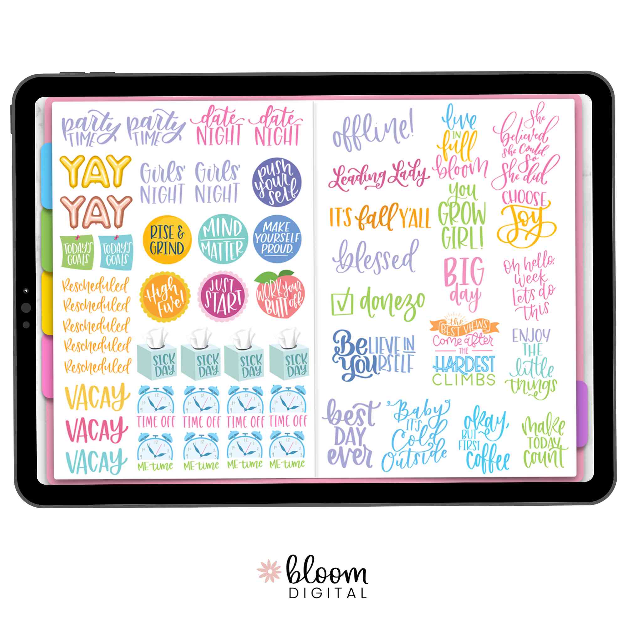 Digital Planner Stickers, Classic Stickers V2