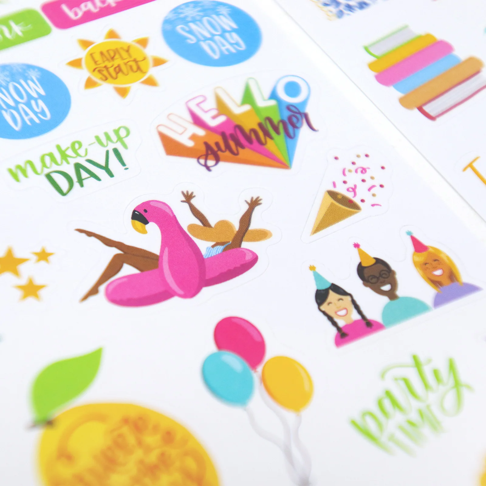 Planner Stickers, Teacher Pack, Bright