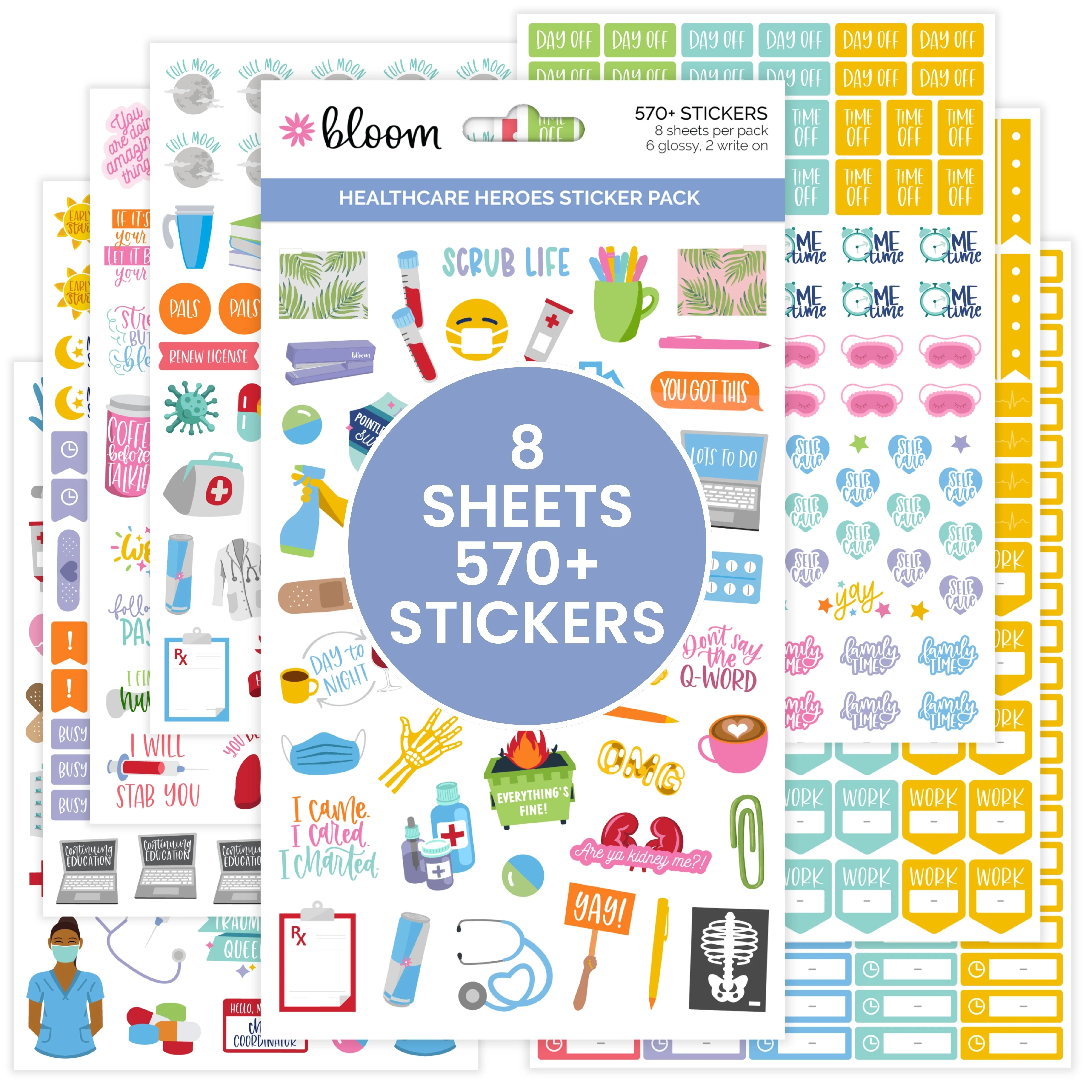 Planner Stickers, Healthcare Heroes Pack