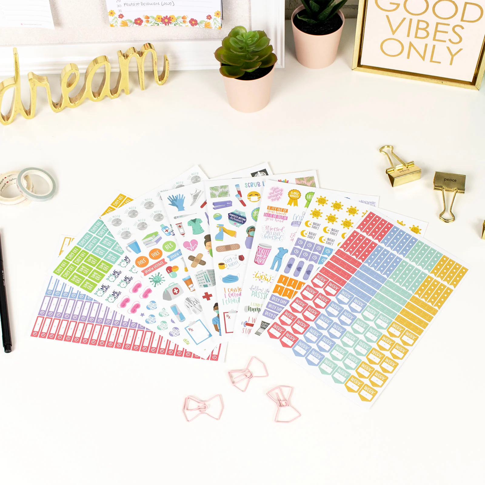 Planner Stickers, Healthcare Heroes Pack