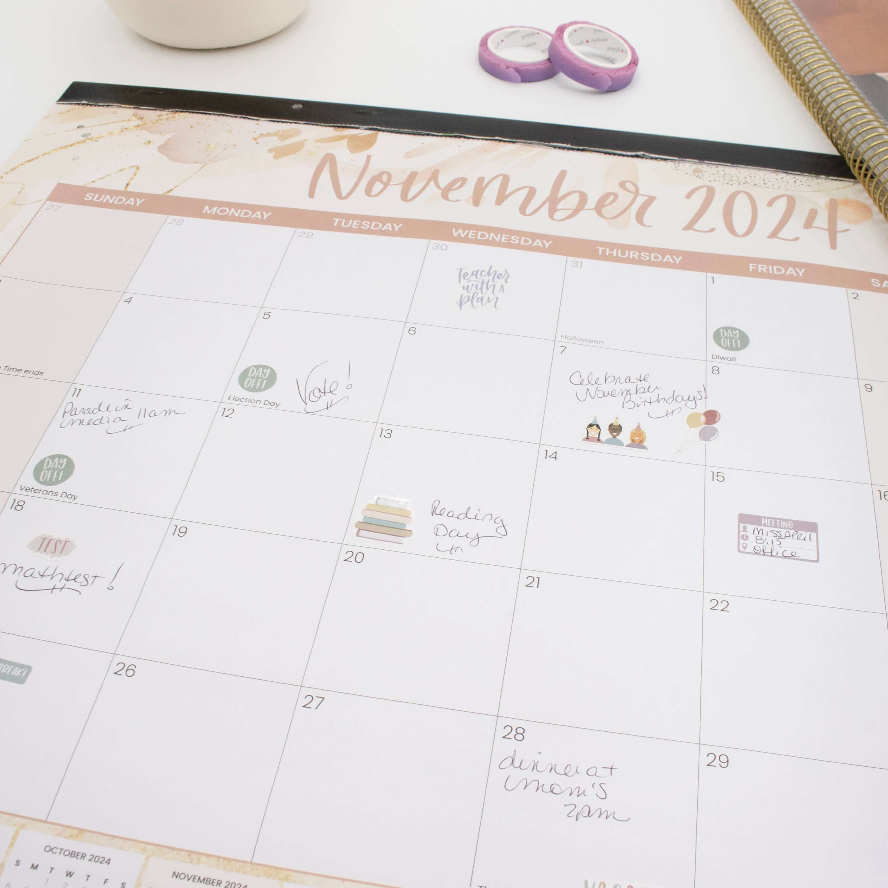 Planner Stickers, Teacher Pack, Cool Tones