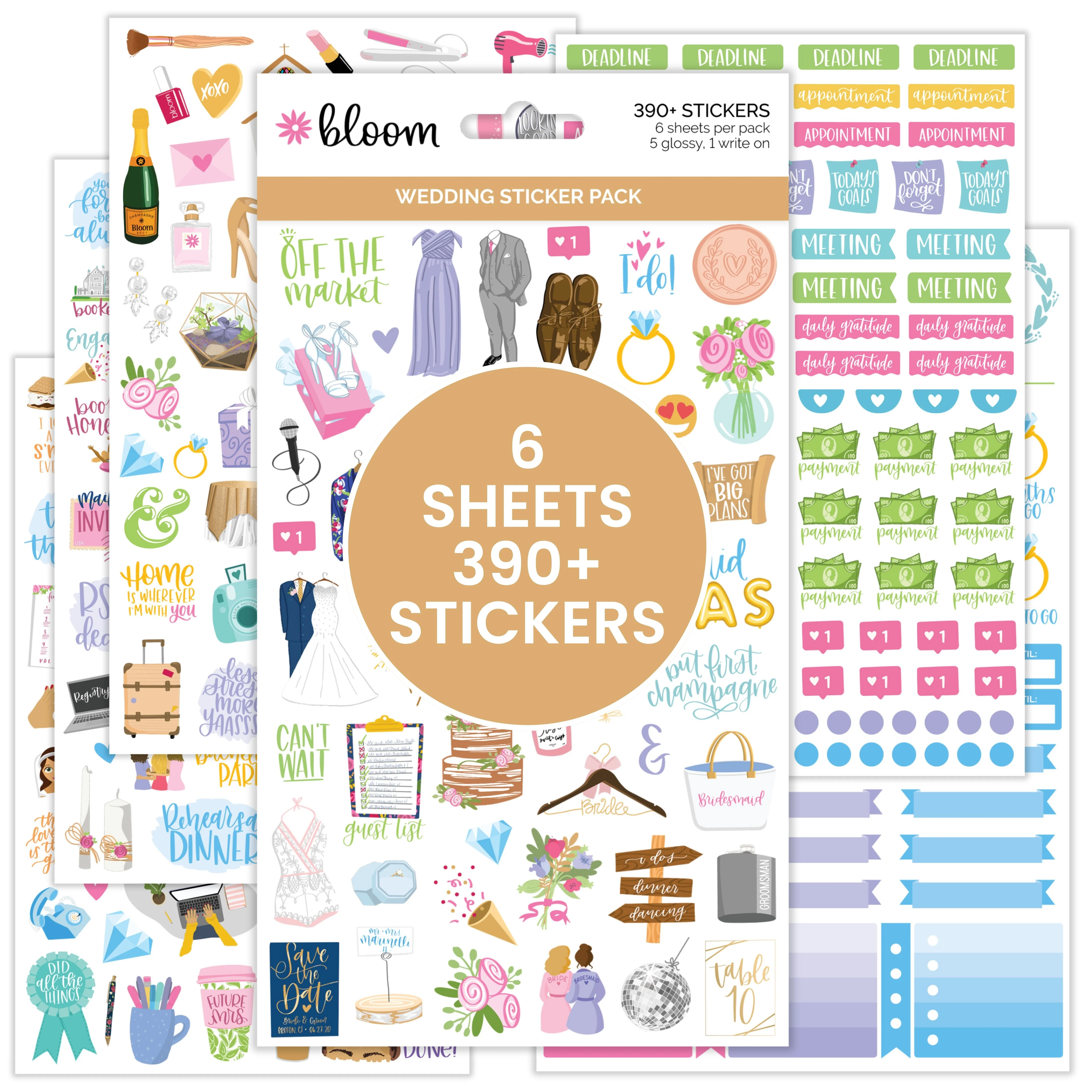 Planner Stickers, Wedding Planning Pack