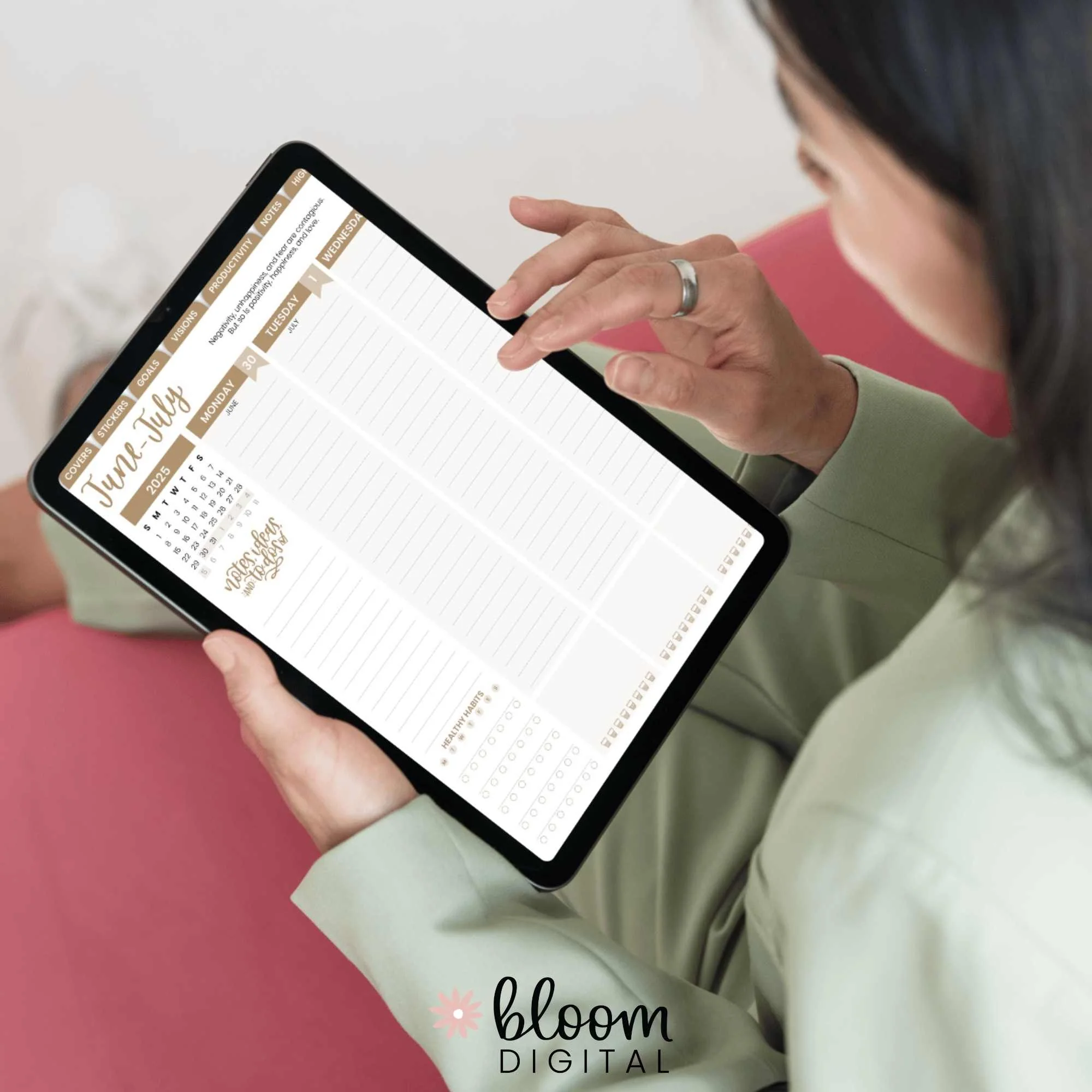 Digital Planner, Dated 2025-26 Vision Planner