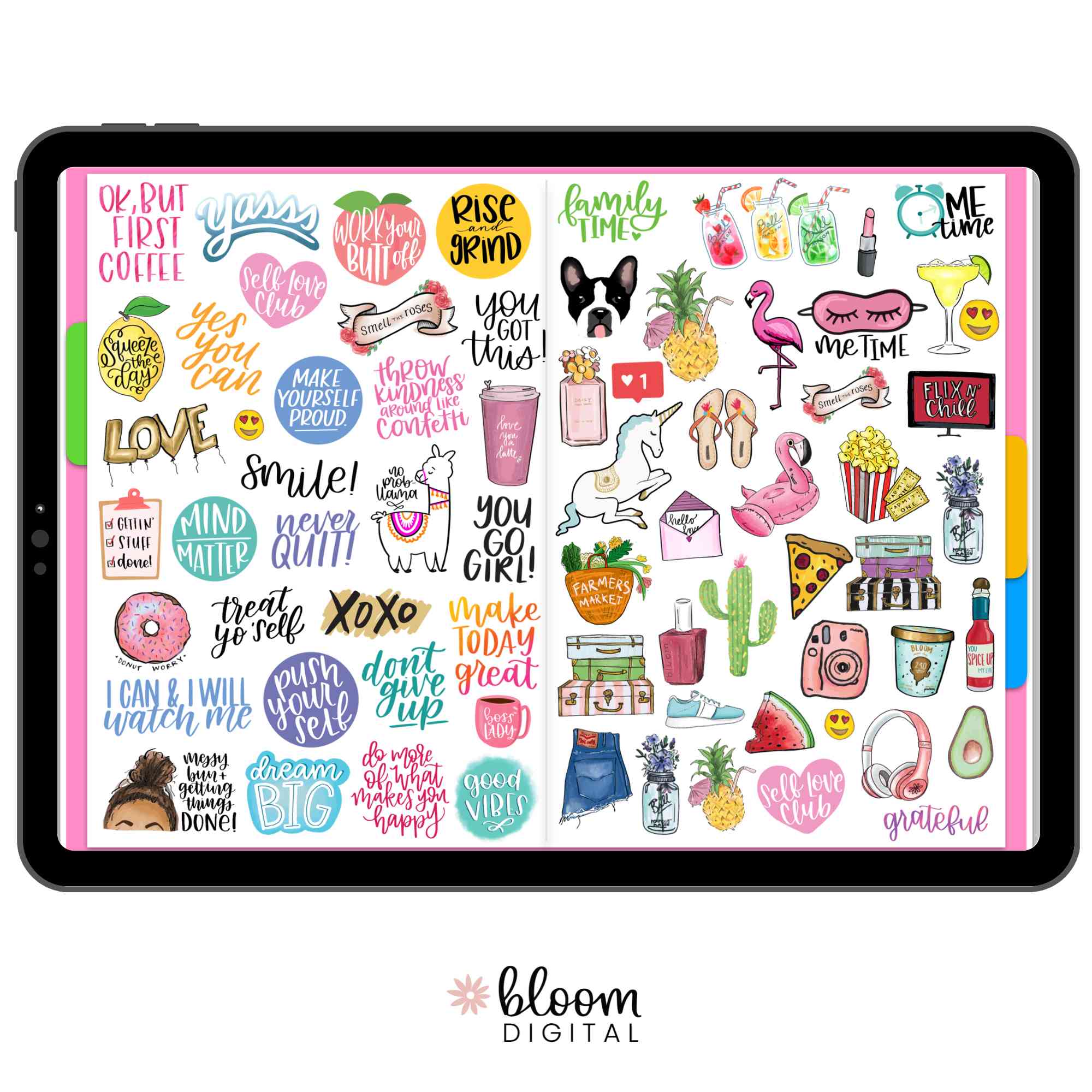 Digital Planner Stickers, Classic Stickers V1