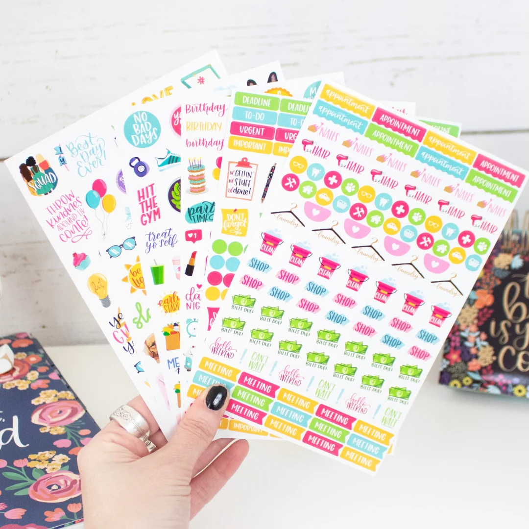 Planner Stickers, Productivity Pack