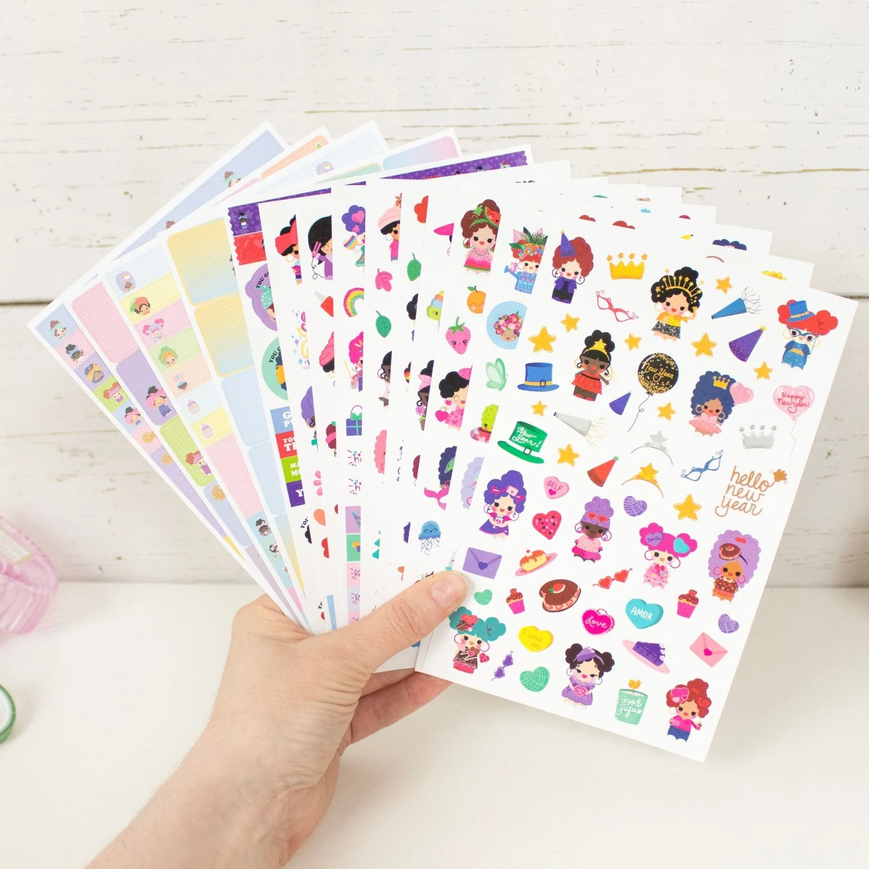 Planner Sticker Value Pack, Hola Mijas Bonitas Pack