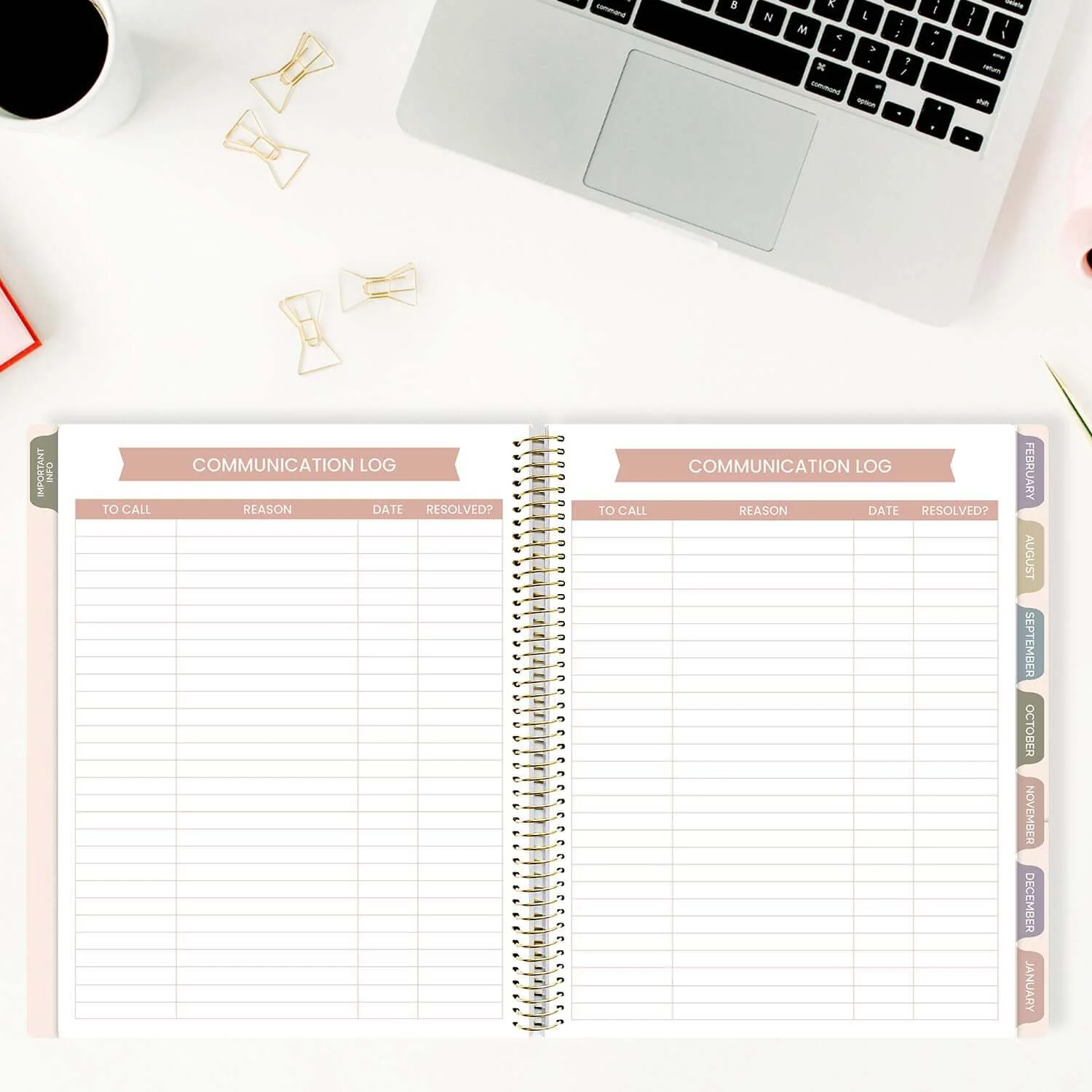 DATED 2025-26 Teacher Planner & Calendar, Interchangeable Cover, Cool Tones