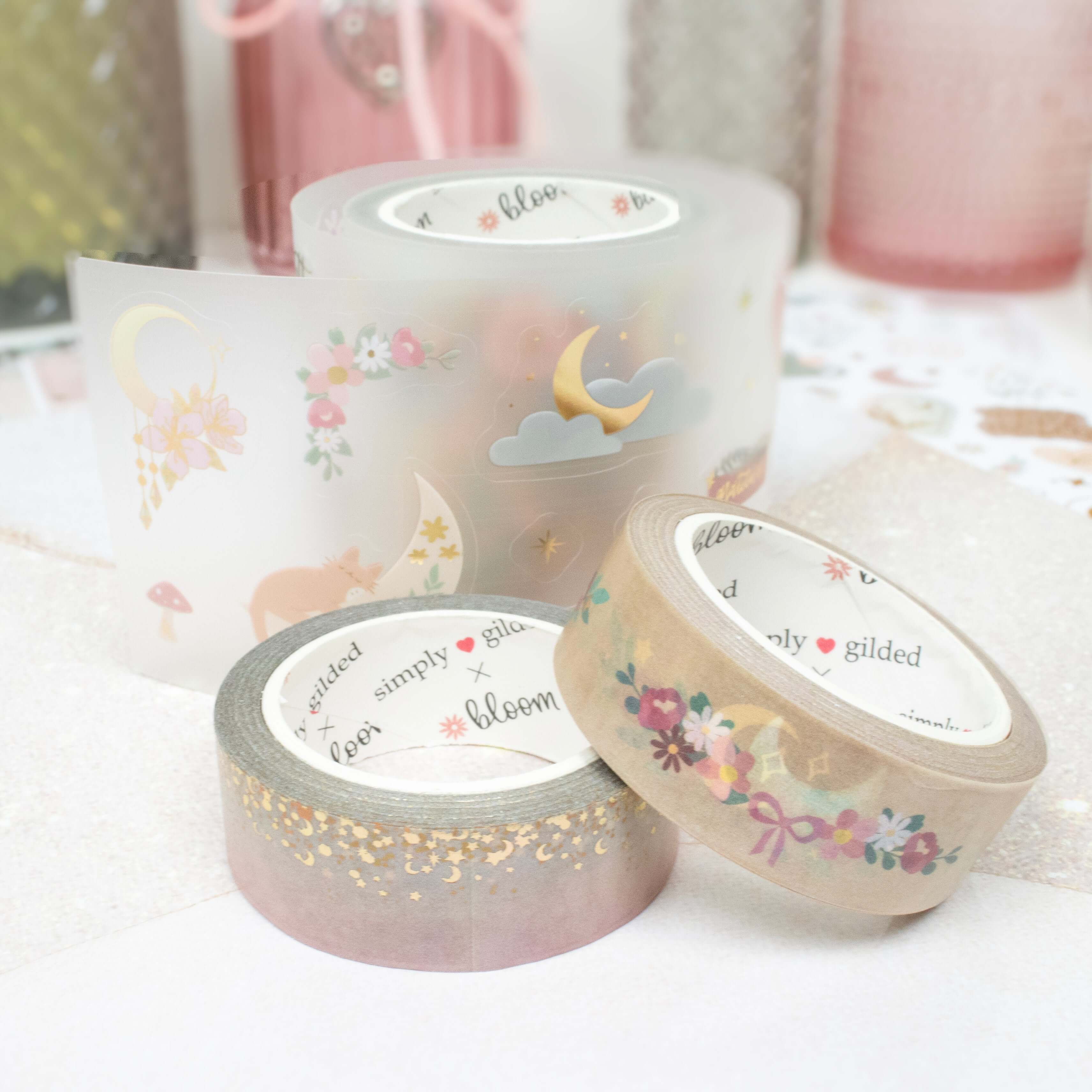 Washi & PET Tape Set, Boho Celestial - Simply Gilded x bloom