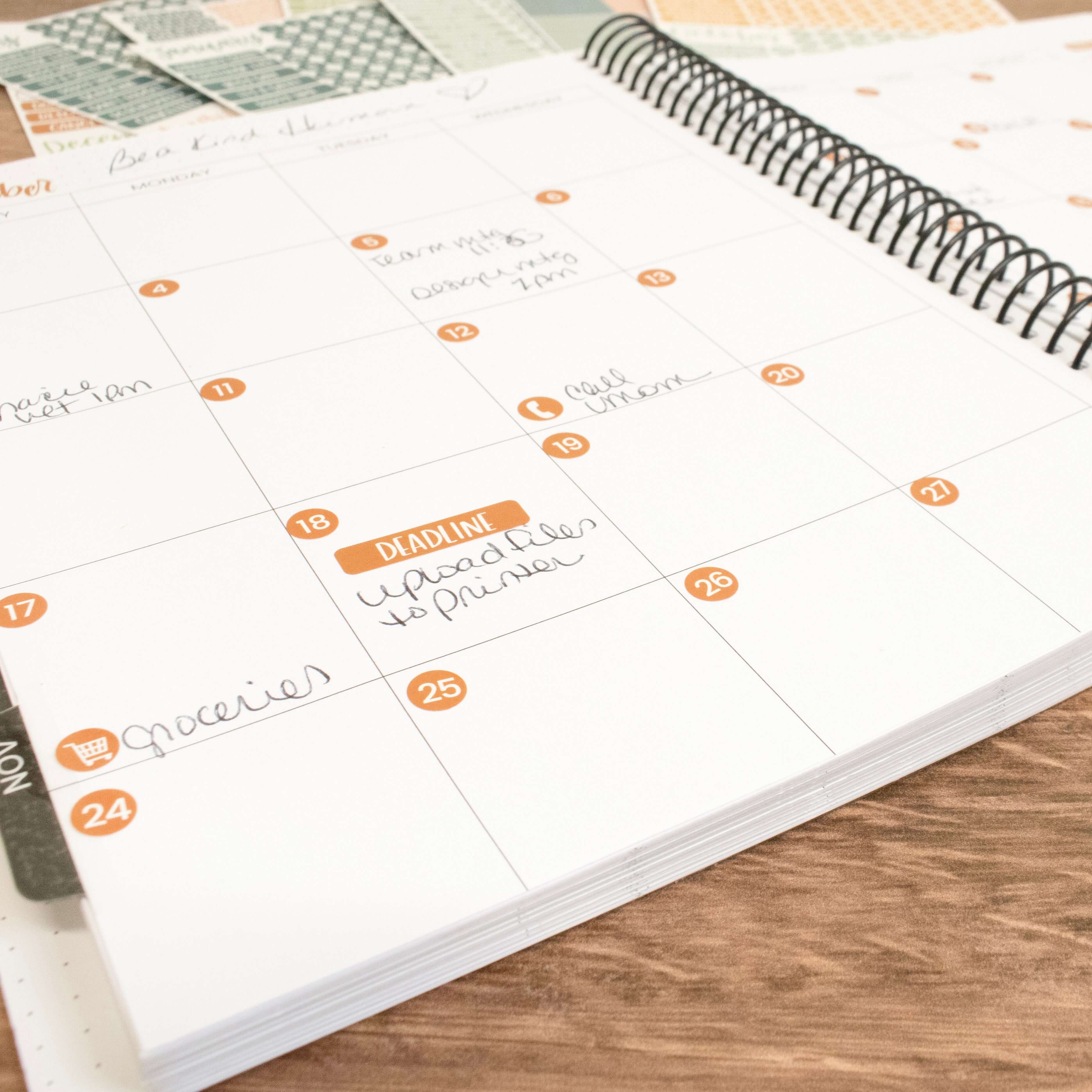 Planner Stickers, Calendar Essentials Pack, Sweater Weather