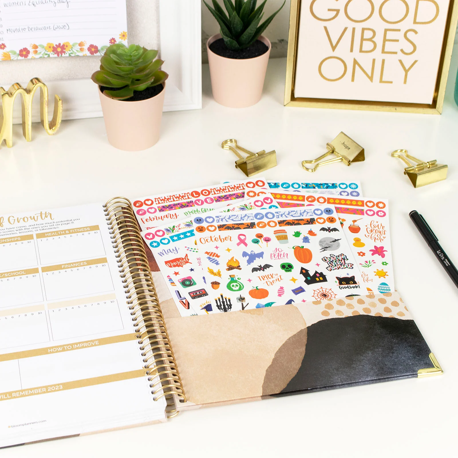 Planner Sticker Value Pack, Monthly Celebrations, Bright