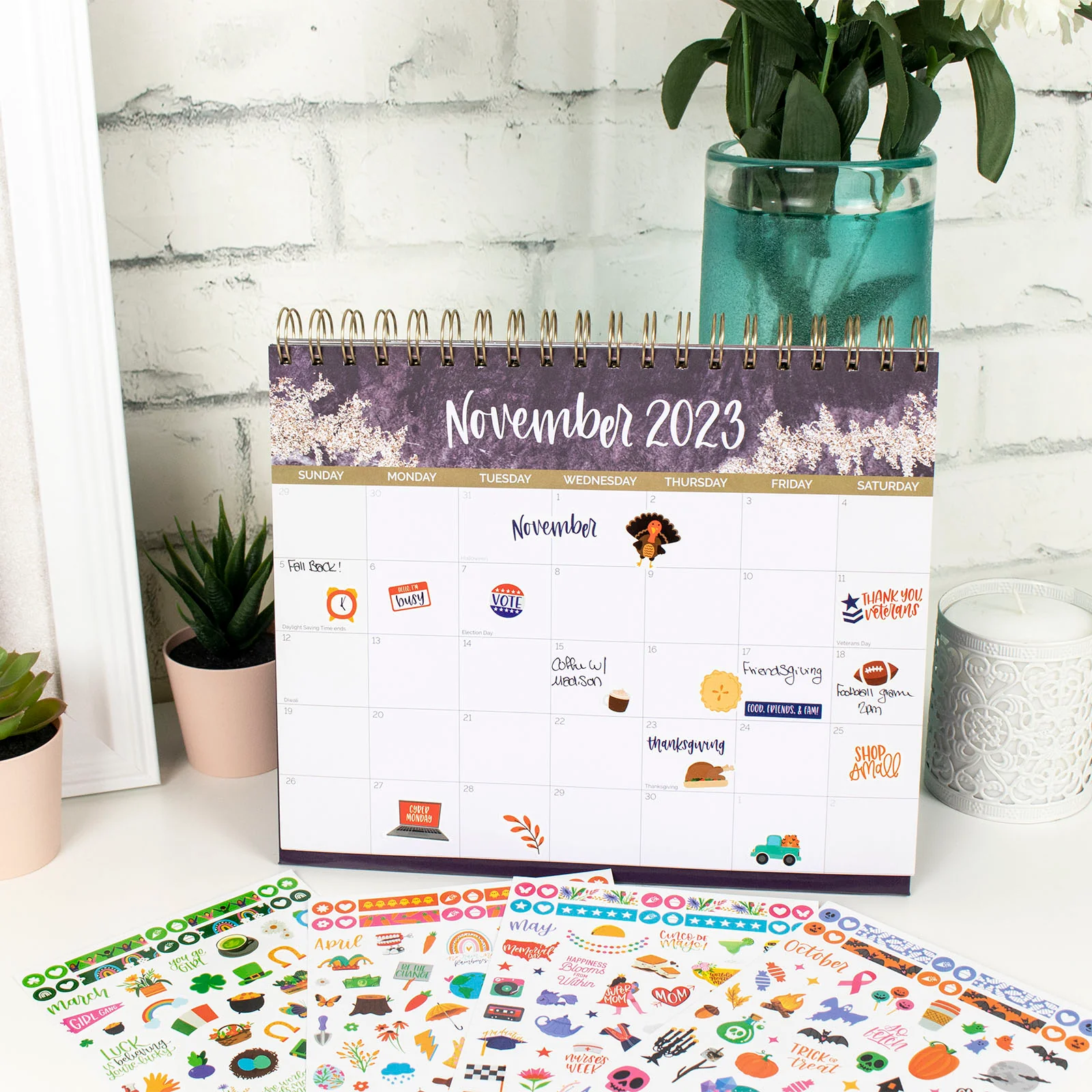Planner Sticker Value Pack, Monthly Celebrations, Bright