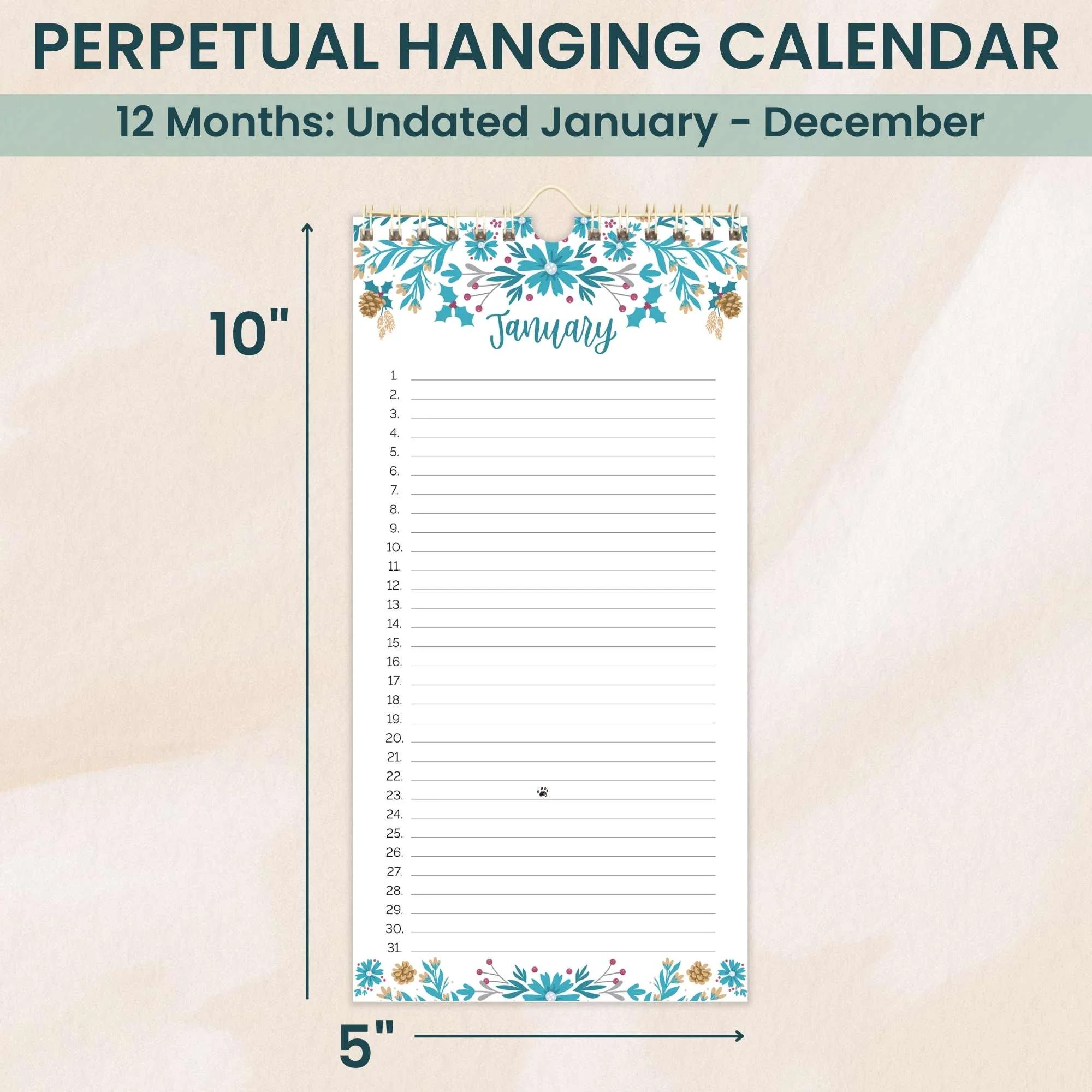 Perpetual Calendar, 5