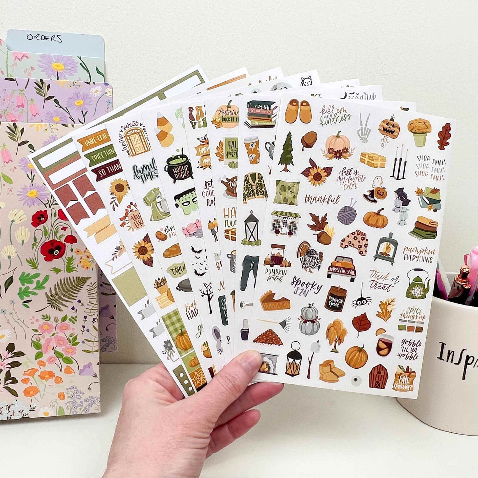 Planner Stickers, Fall Expansion Pack