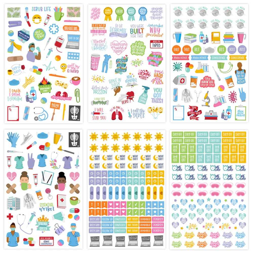Planner Stickers, Healthcare Heroes Pack