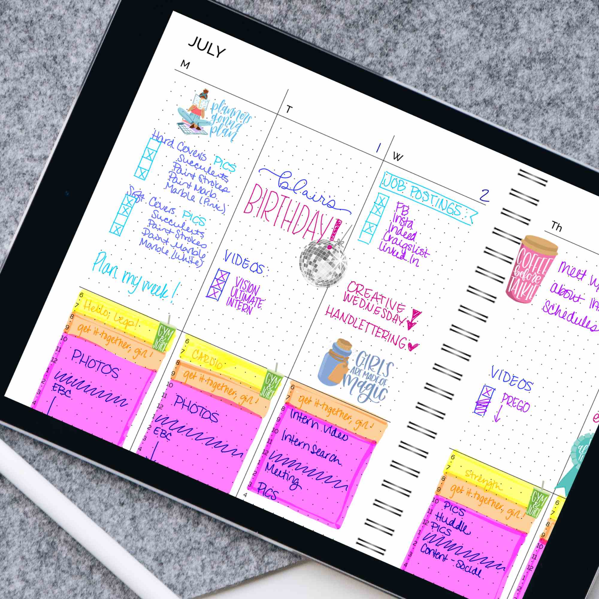 Digital Planner, Undated Dot Journal