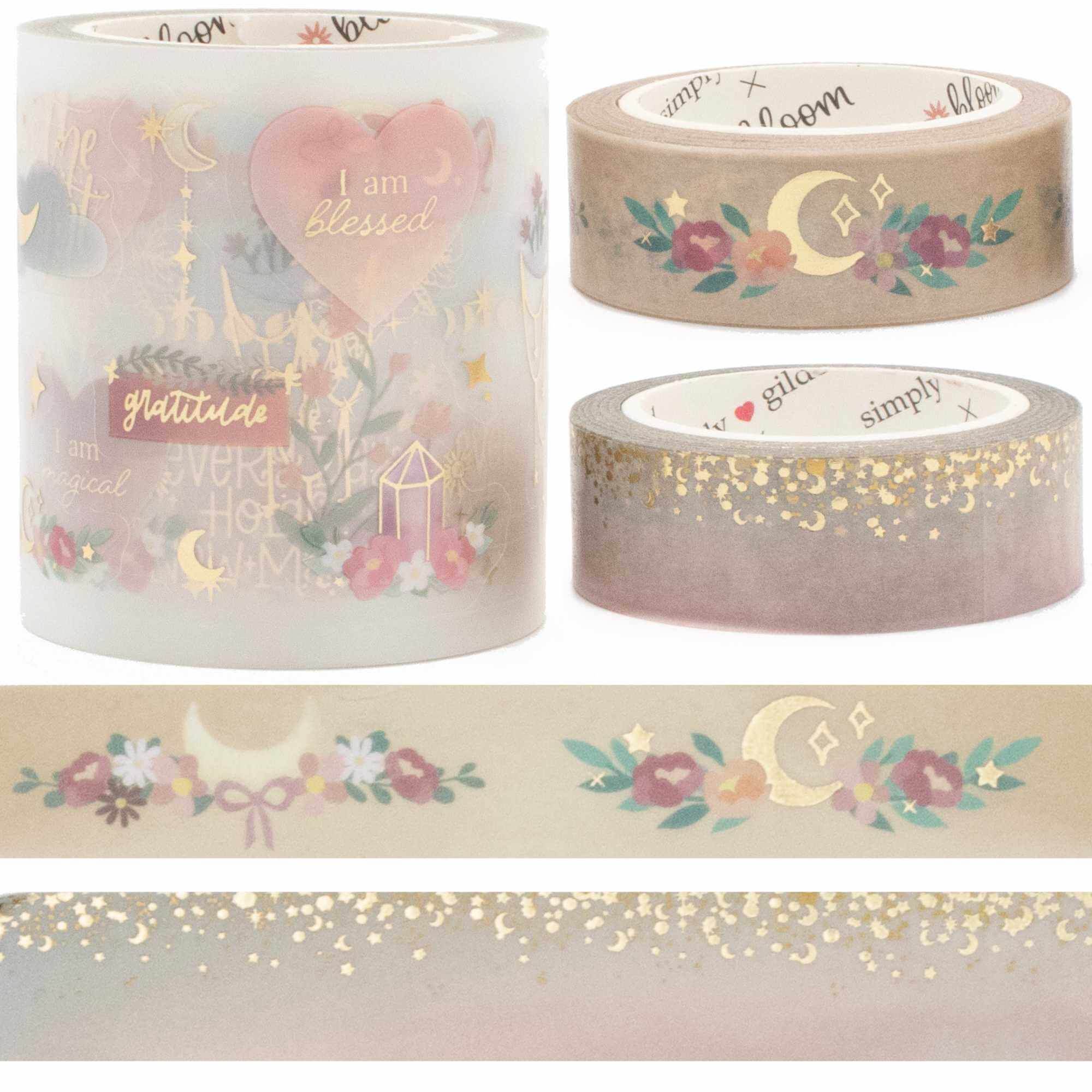 Washi & PET Tape Set, Boho Celestial - Simply Gilded x bloom