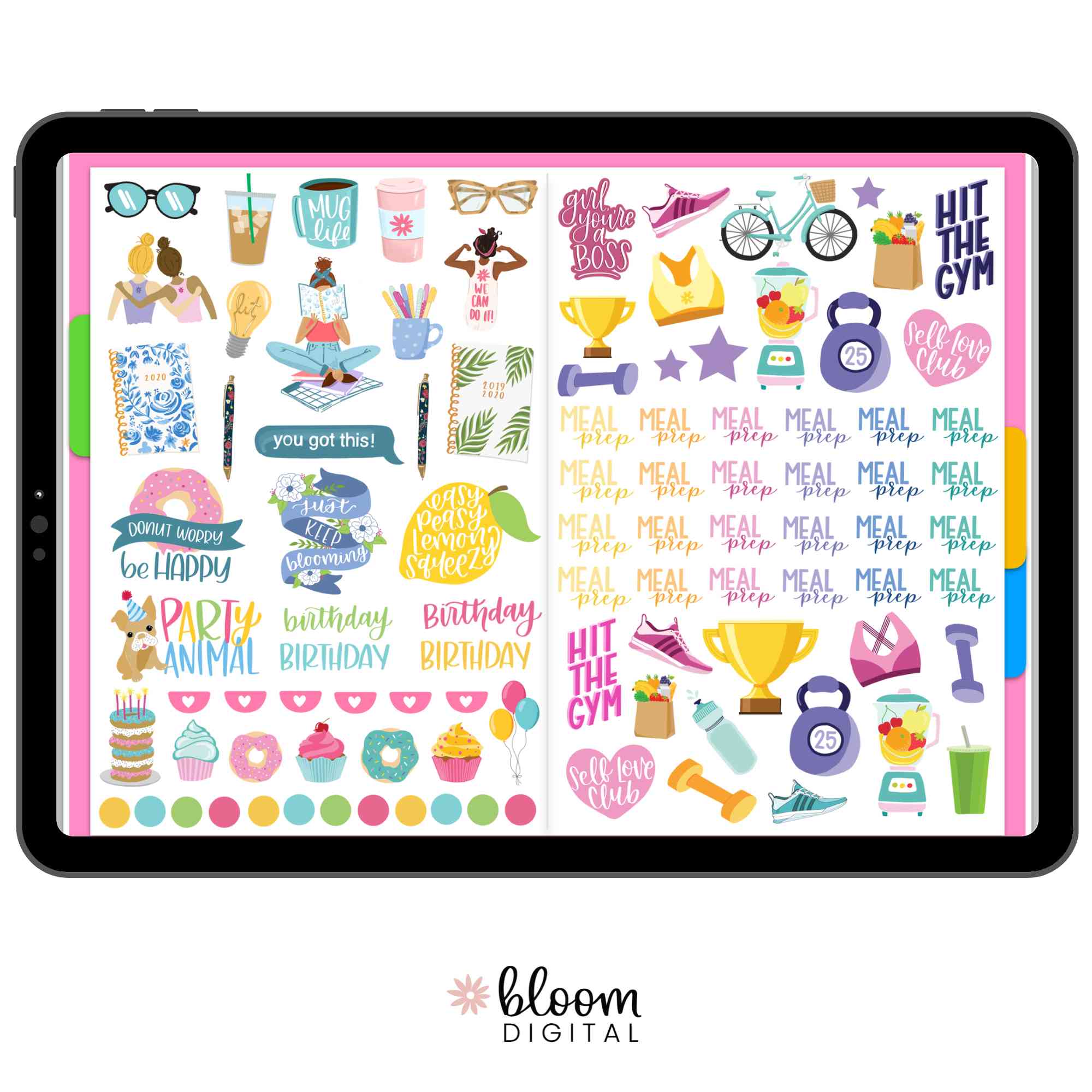 Digital Planner Stickers, Productivity