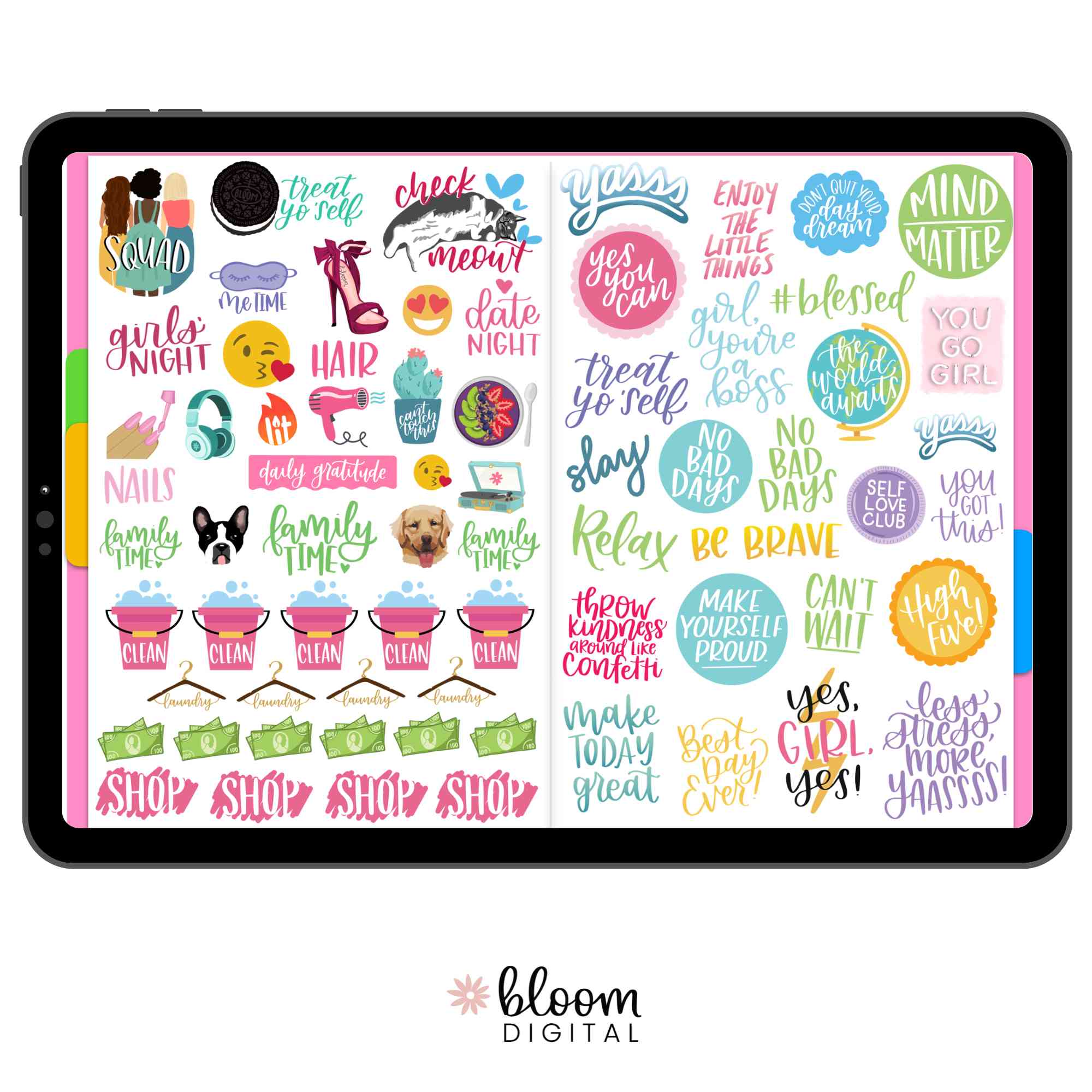 Digital Planner Stickers, Productivity