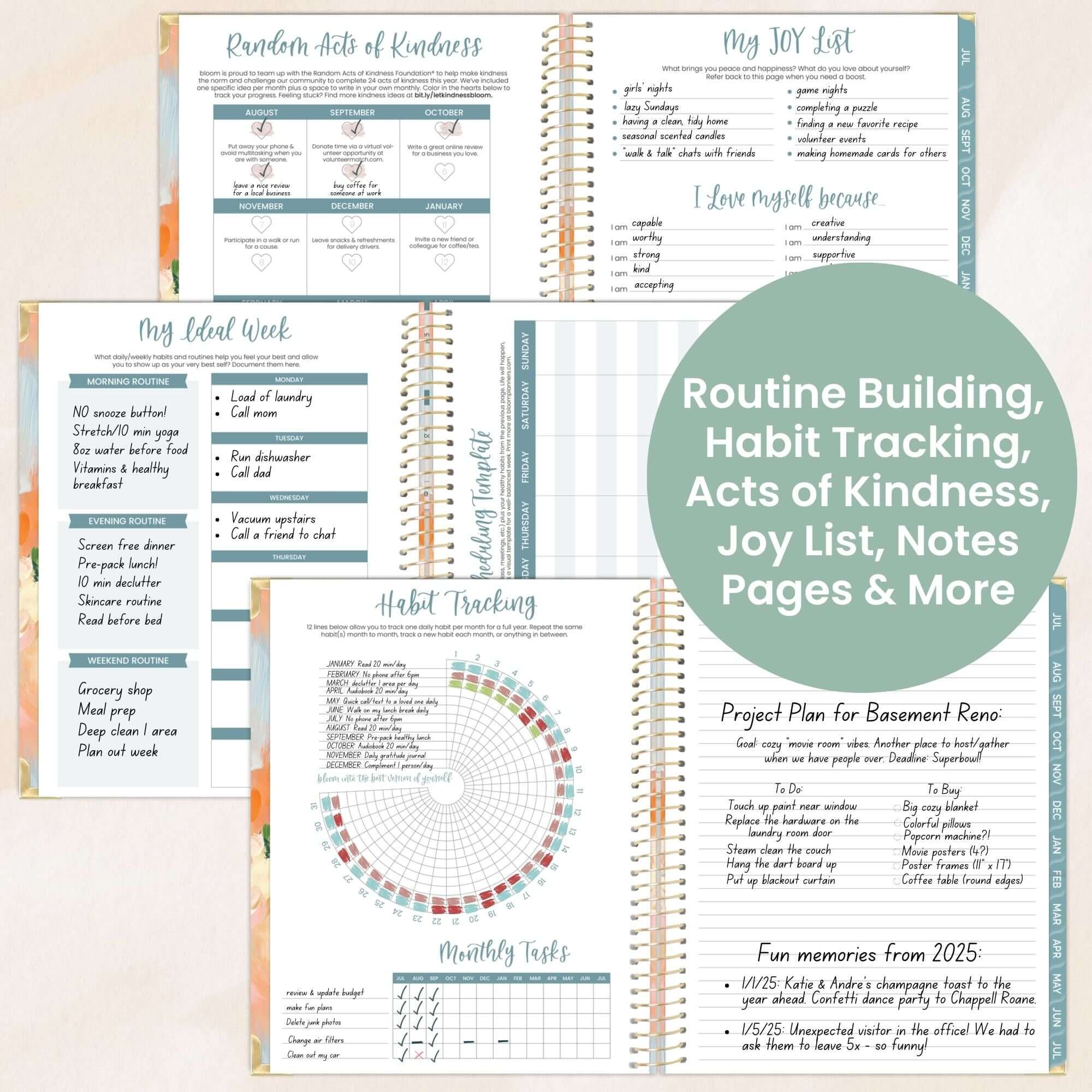 2025-26 Hard Cover Planner, 8.5