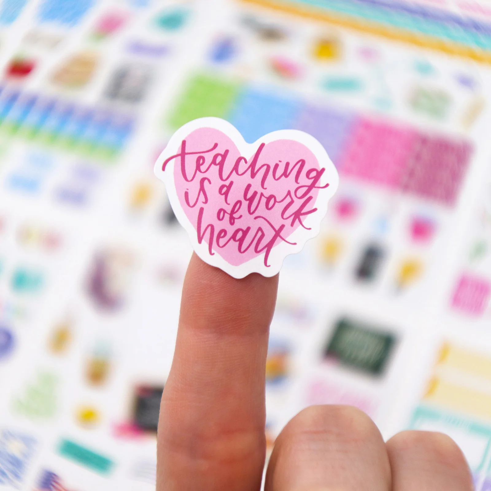 Planner Stickers, Teacher Pack, Bright