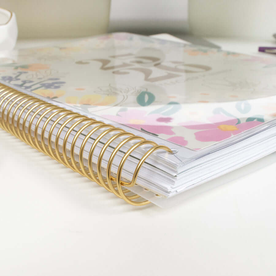 DATED 2025-26 Teacher Planner & Calendar, Interchangeable Cover, Cool Tones