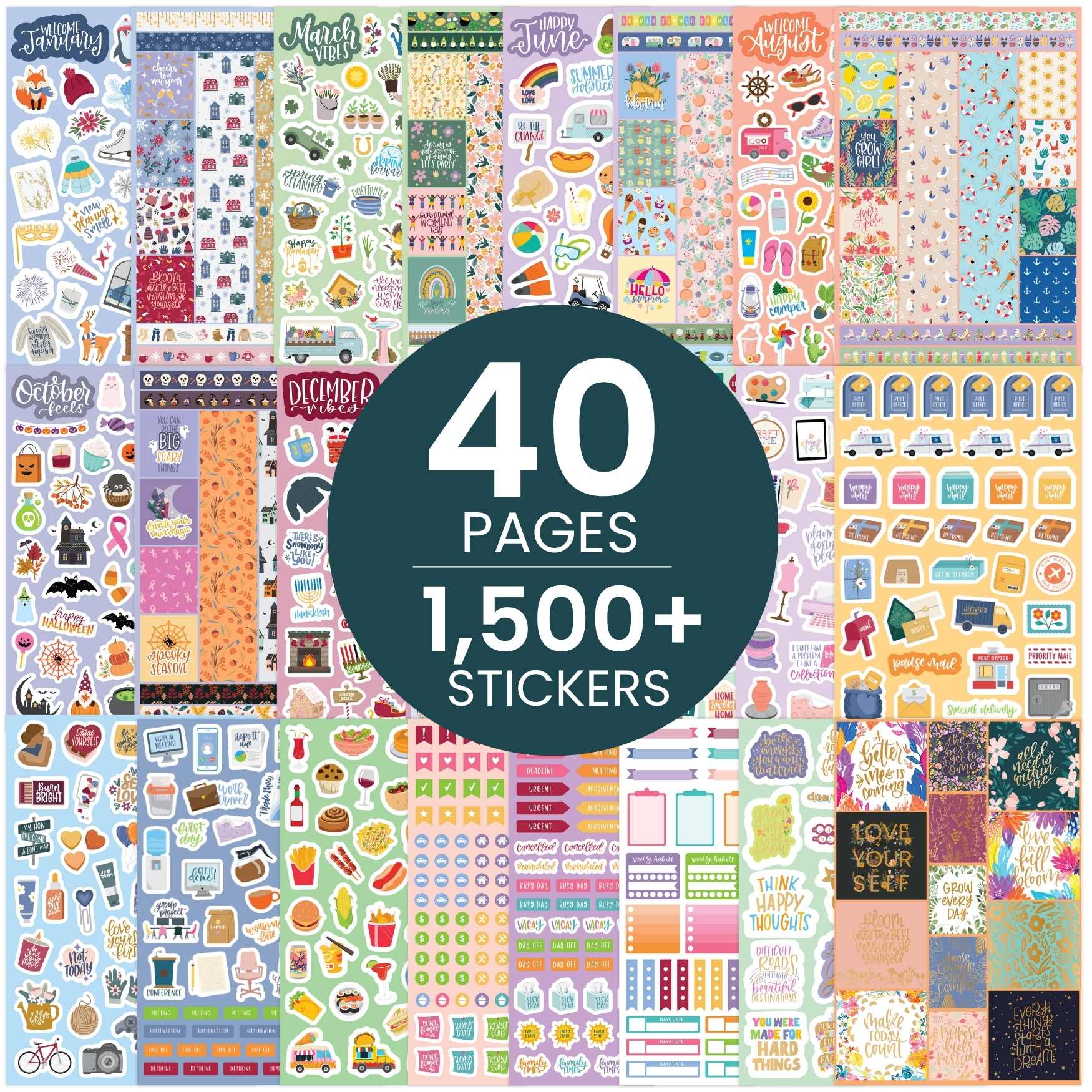 40 Page Sticker Book, Volume 1 - Stickers Make Everything Better