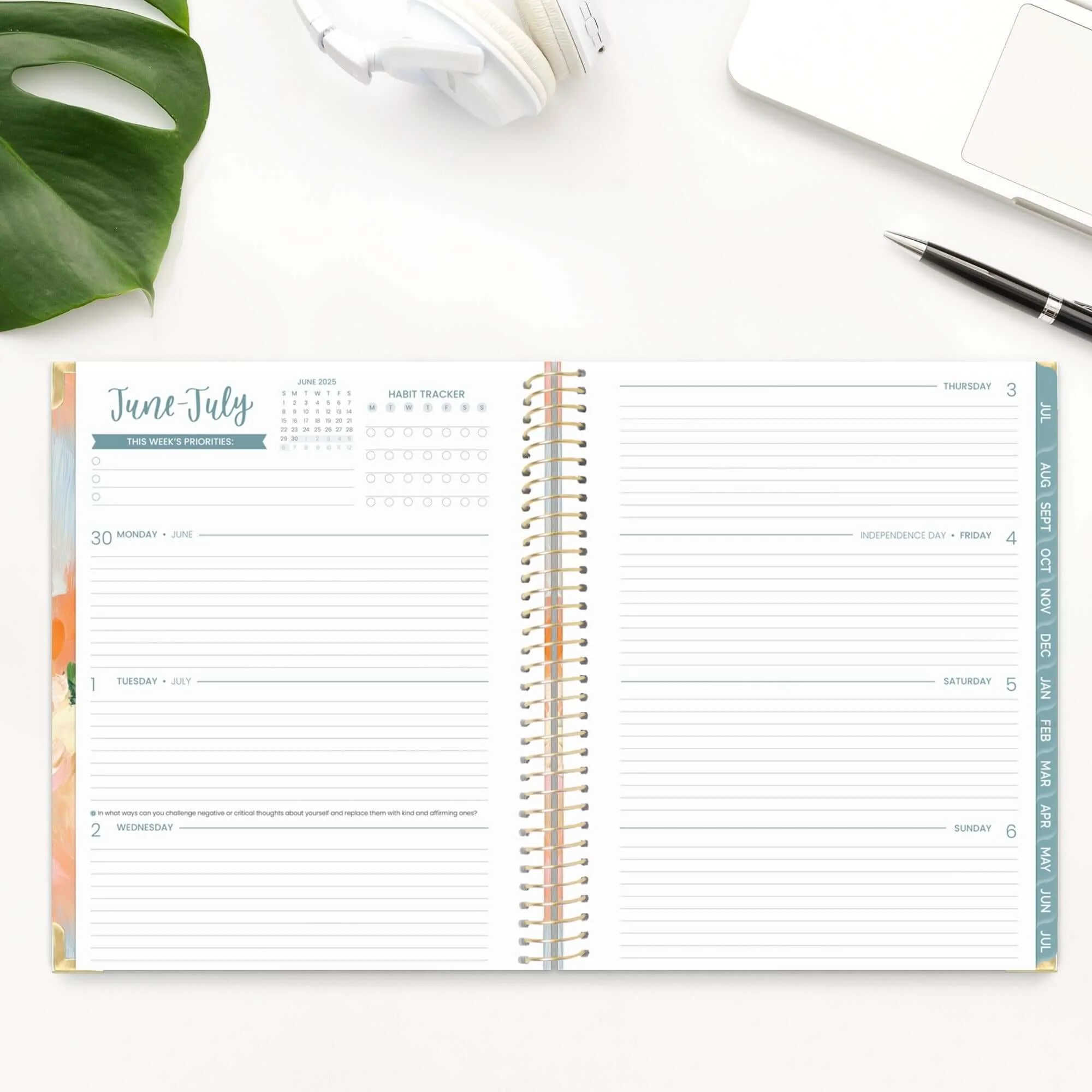 2025-26 Hard Cover Planner, 8.5