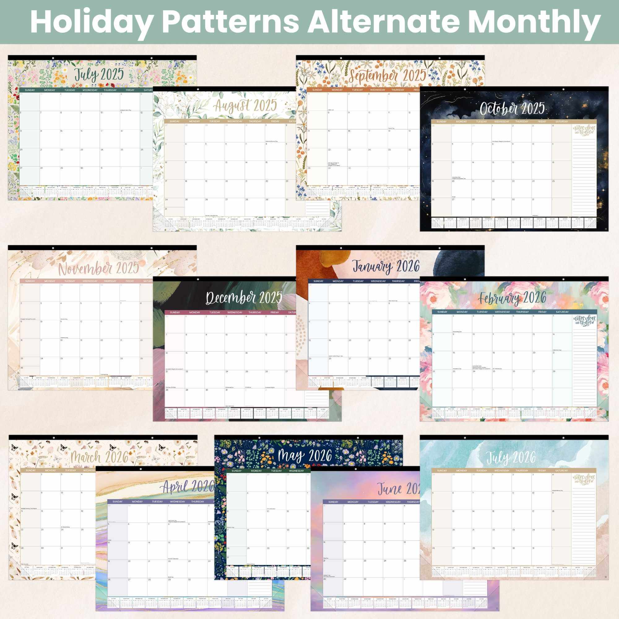 2025-26 Desk & Wall Calendar, 16