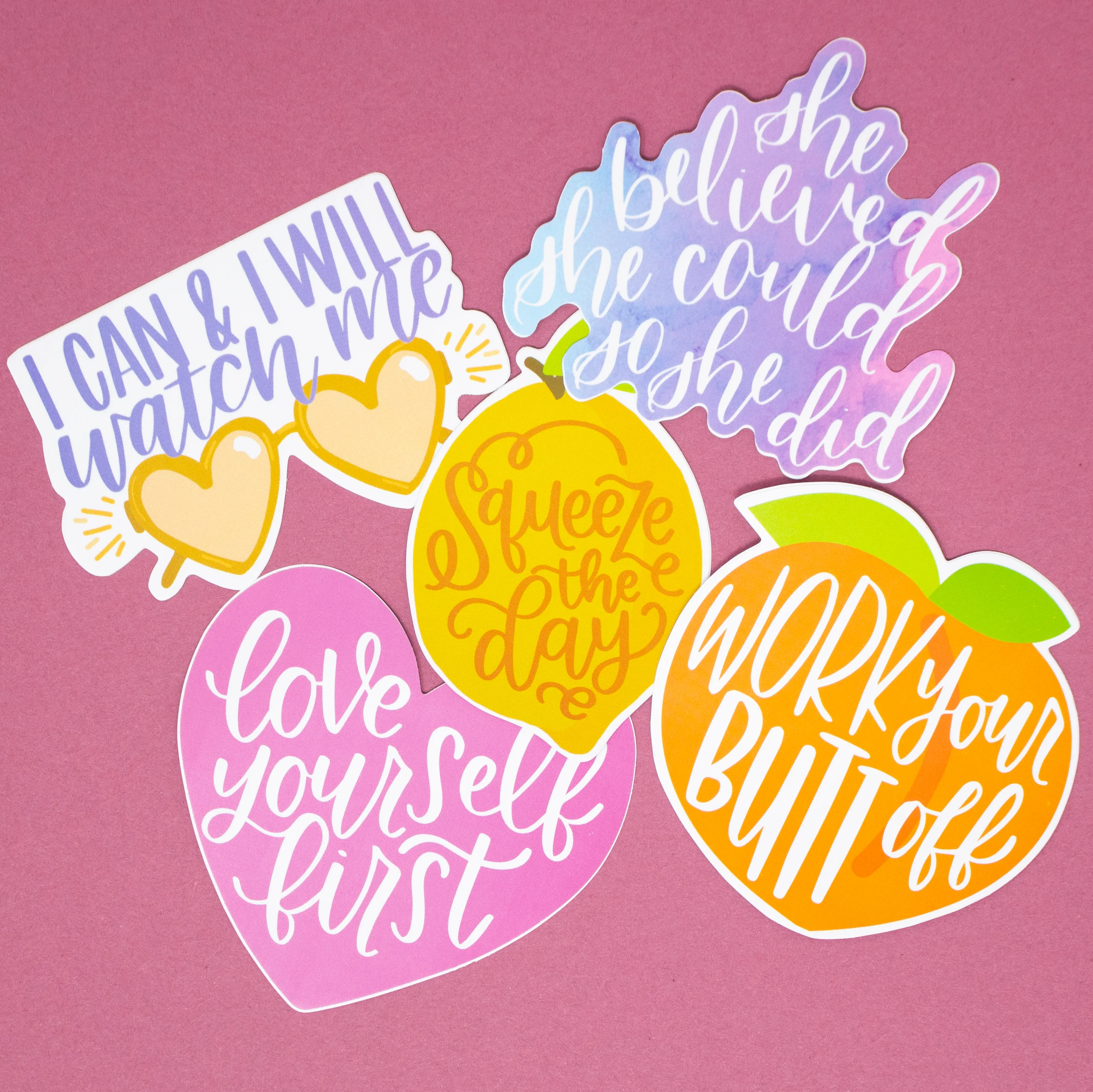 Vinyl Sticker Set, Motivation Pack