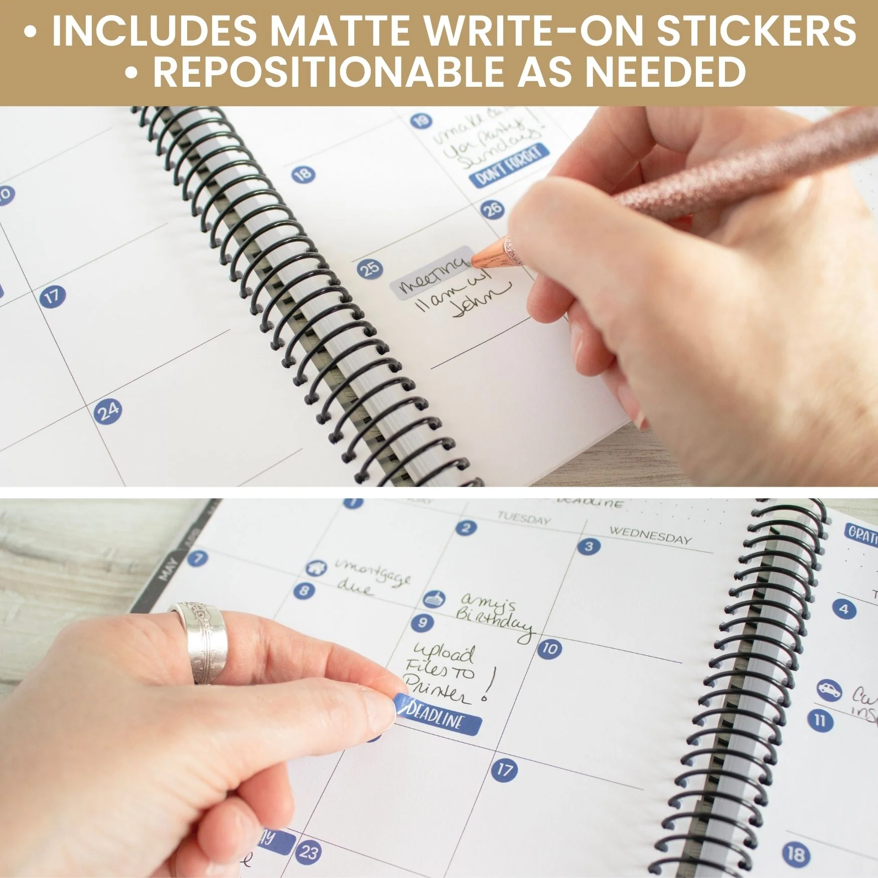 Planner Stickers, Calendar Essentials Pack, Happy Seasons