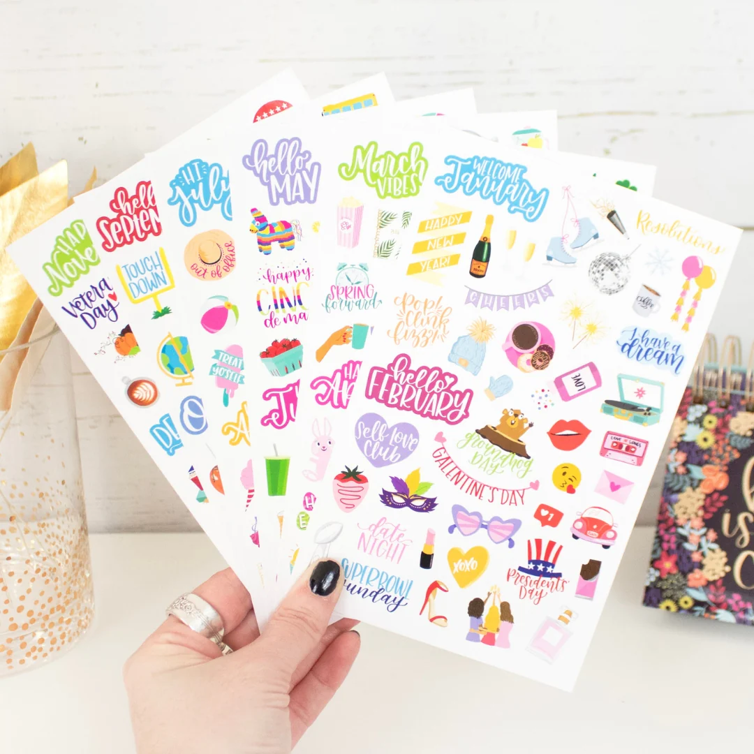Planner Stickers, Holiday Pack