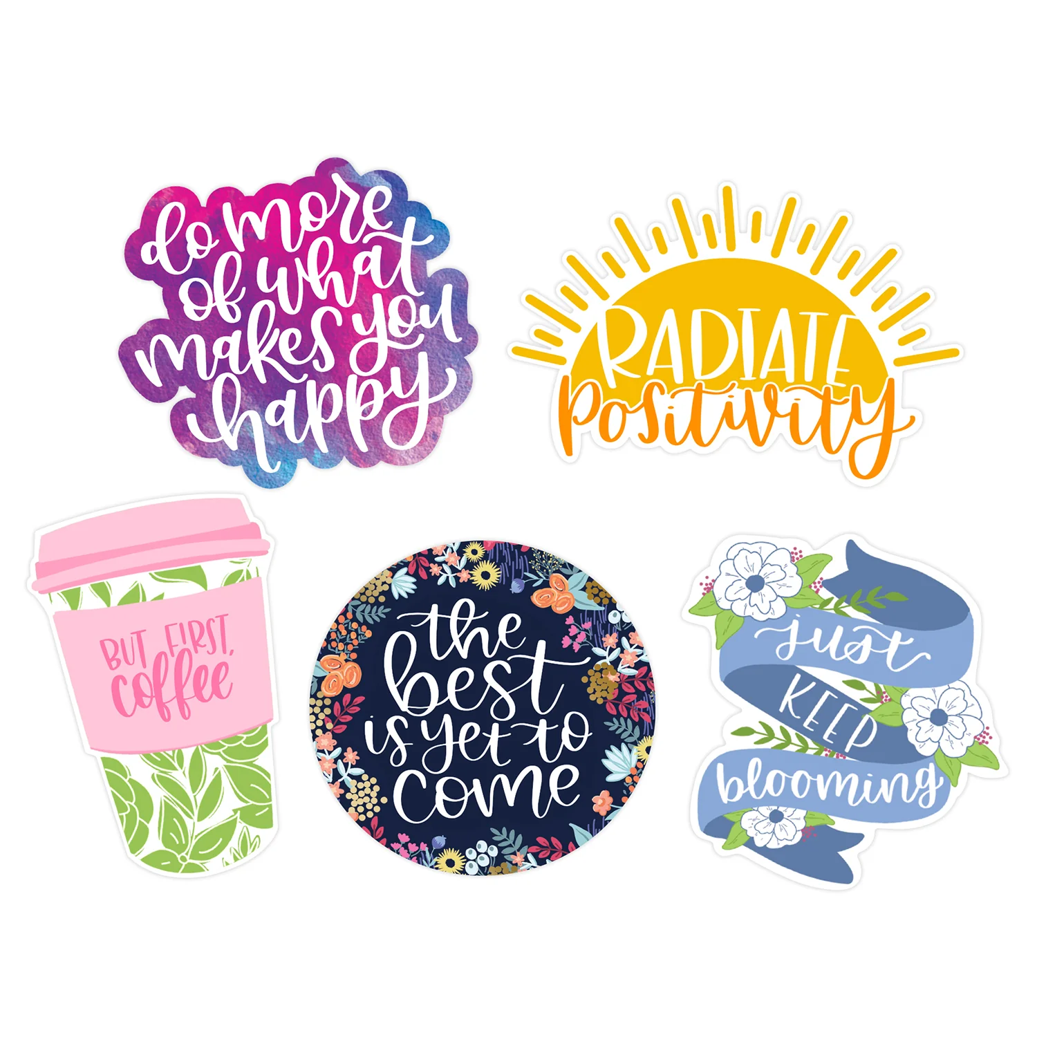 Vinyl Sticker Set, Positivity Pack