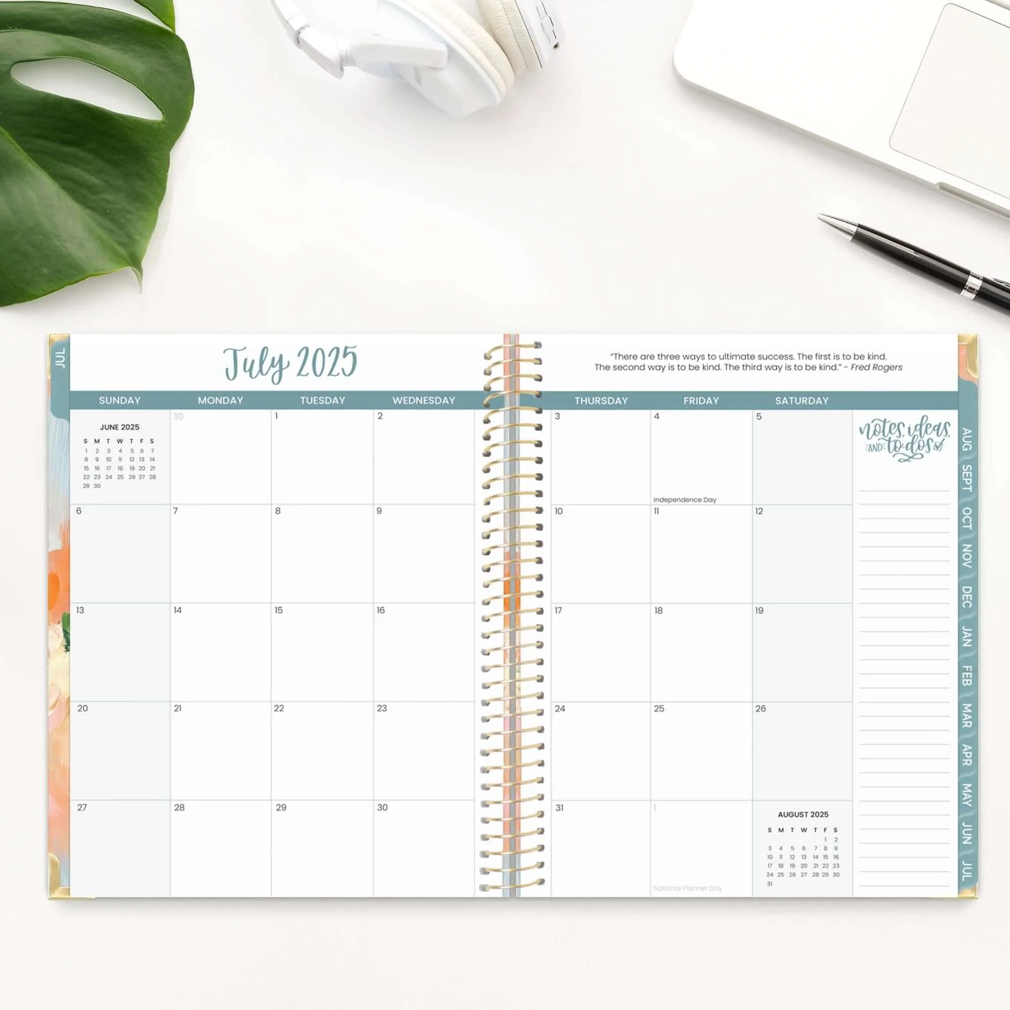 2025-26 Hard Cover Planner, 8.5