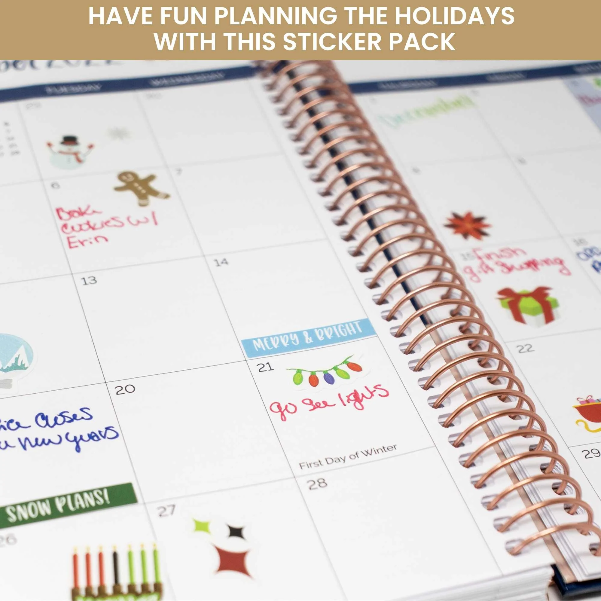 Planner Sticker Value Pack, Monthly Celebrations, Bright