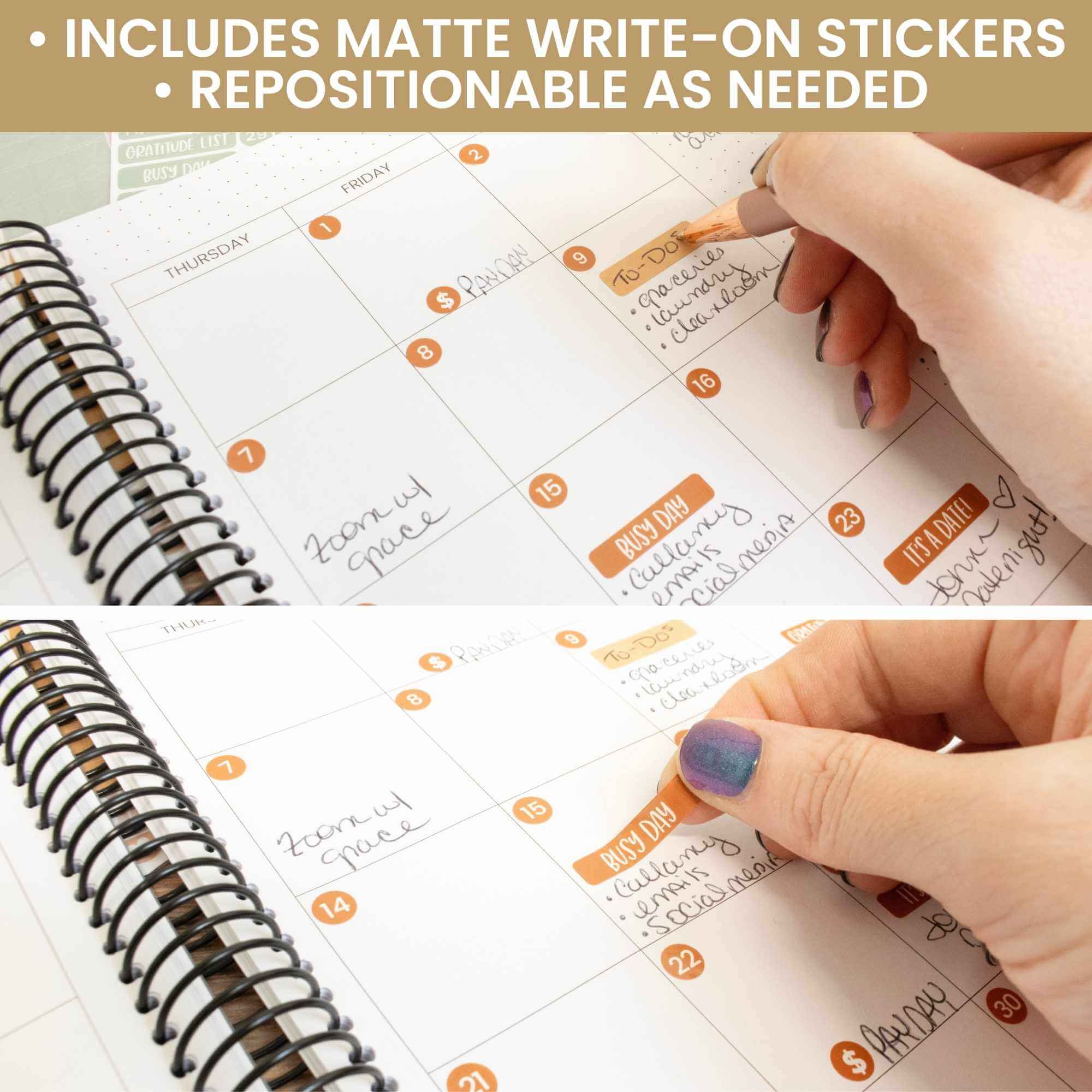 Planner Stickers, Calendar Essentials Pack, Sweater Weather