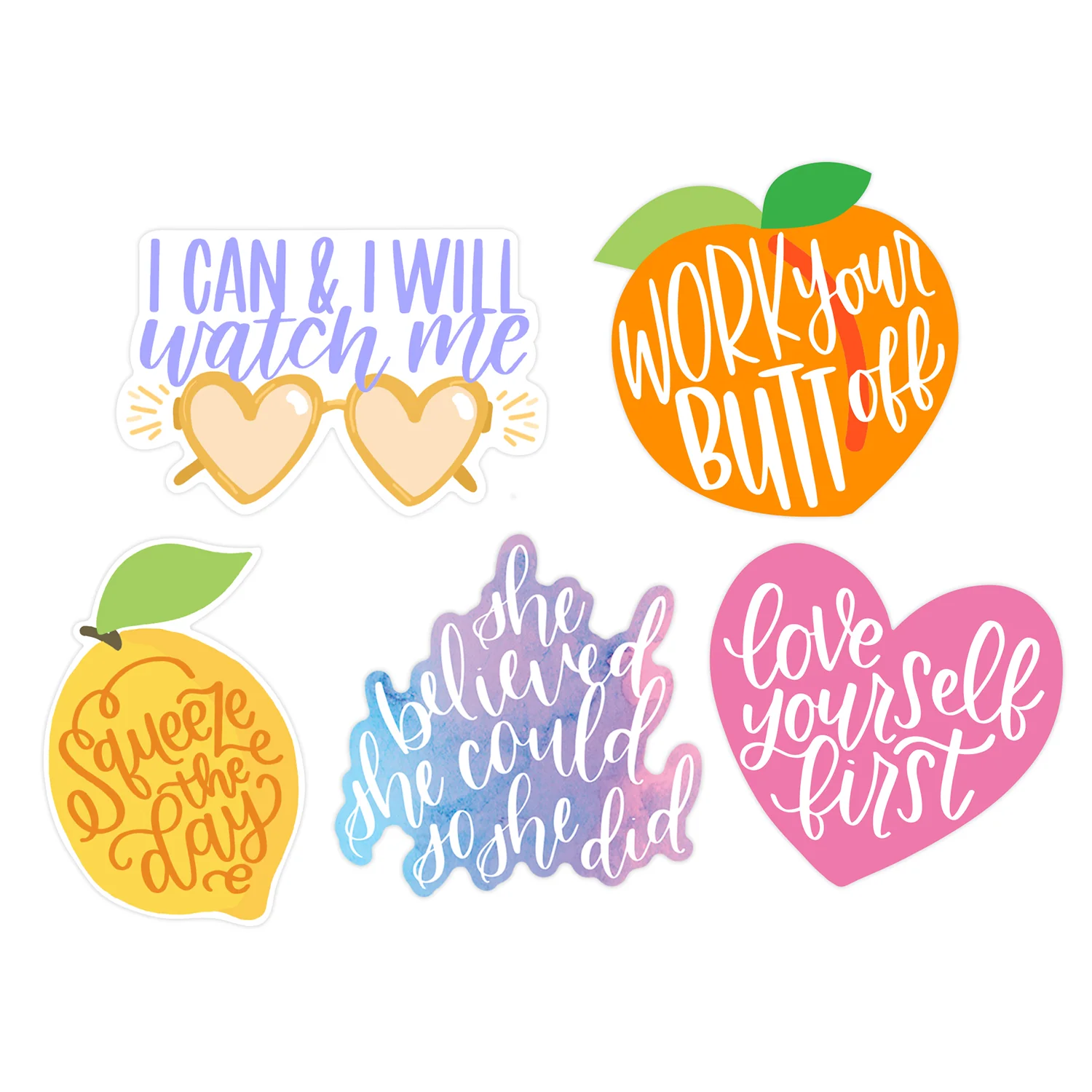 Vinyl Sticker Set, Motivation Pack