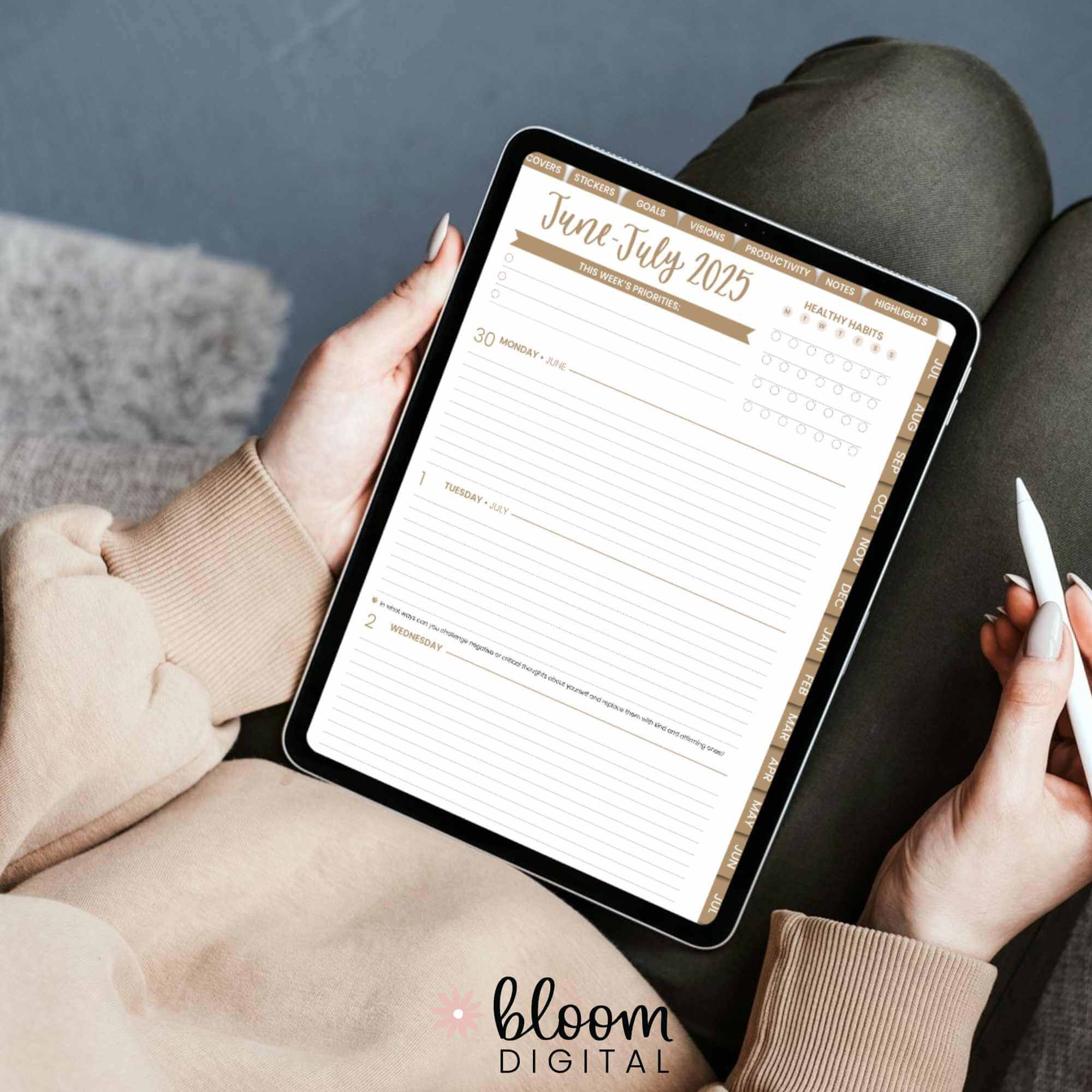 Digital Planner, Dated 2025-26 Classic Planner