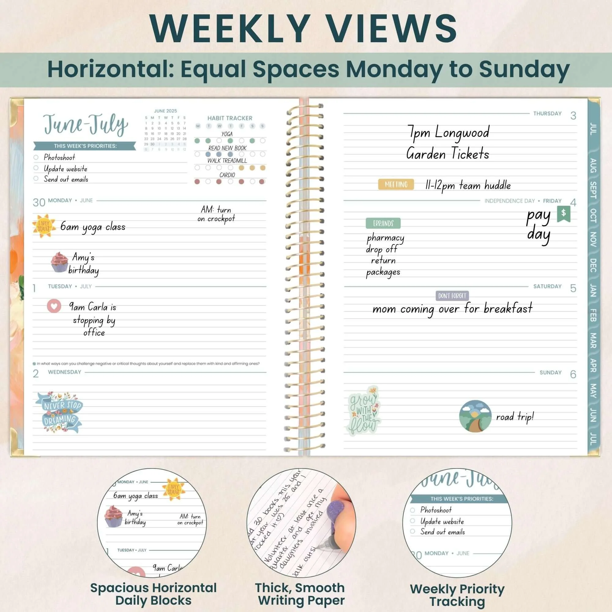 2025-26 Hard Cover Planner, 8.5