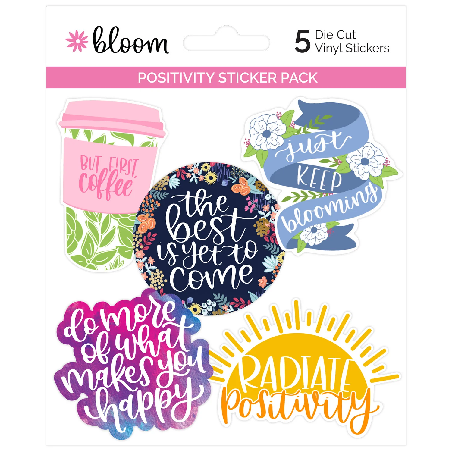 Vinyl Sticker Set, Positivity Pack
