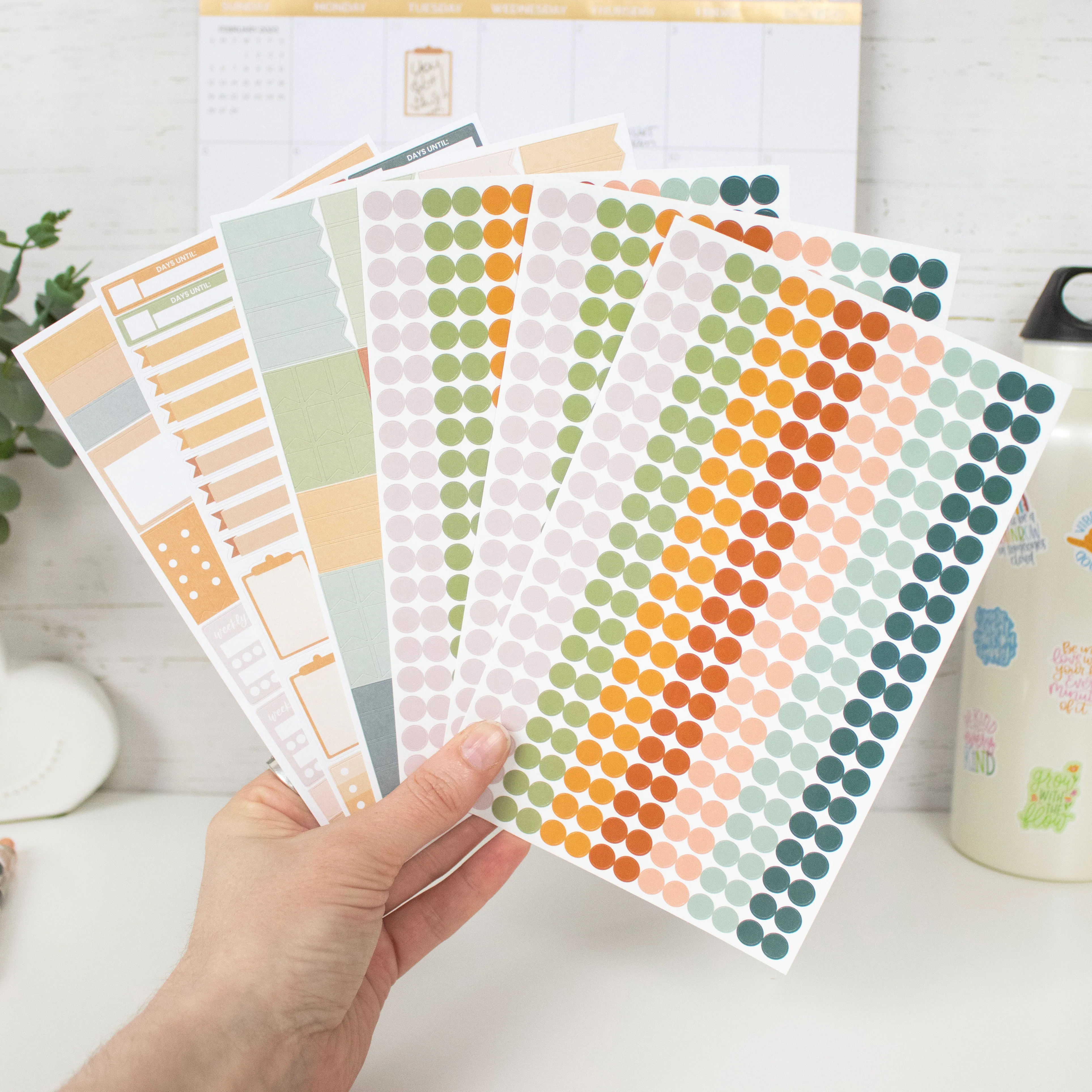 Planner Stickers, Color Coding Pack, Sweater Weather