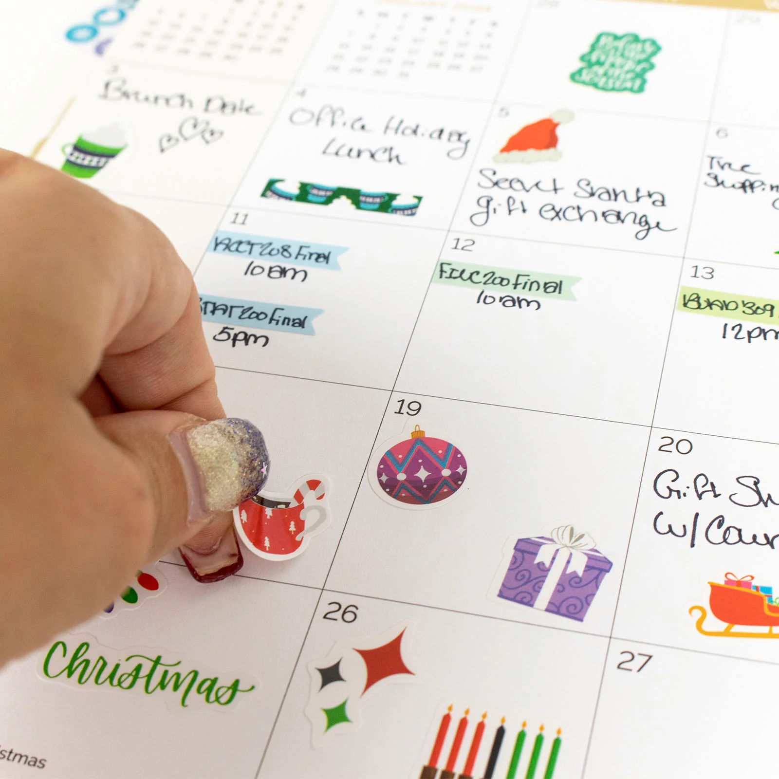 Planner Sticker Value Pack, Monthly Celebrations, Bright